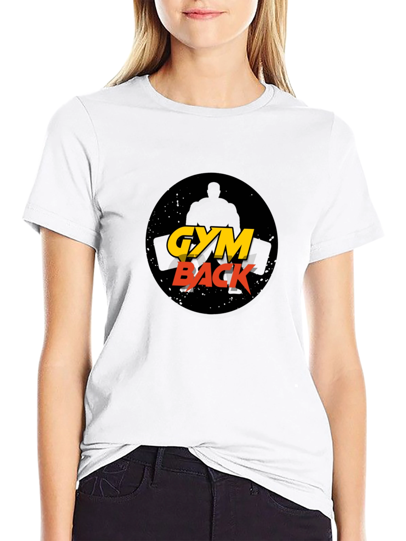 Gym Back Black T-Shirt Fitness Apparel