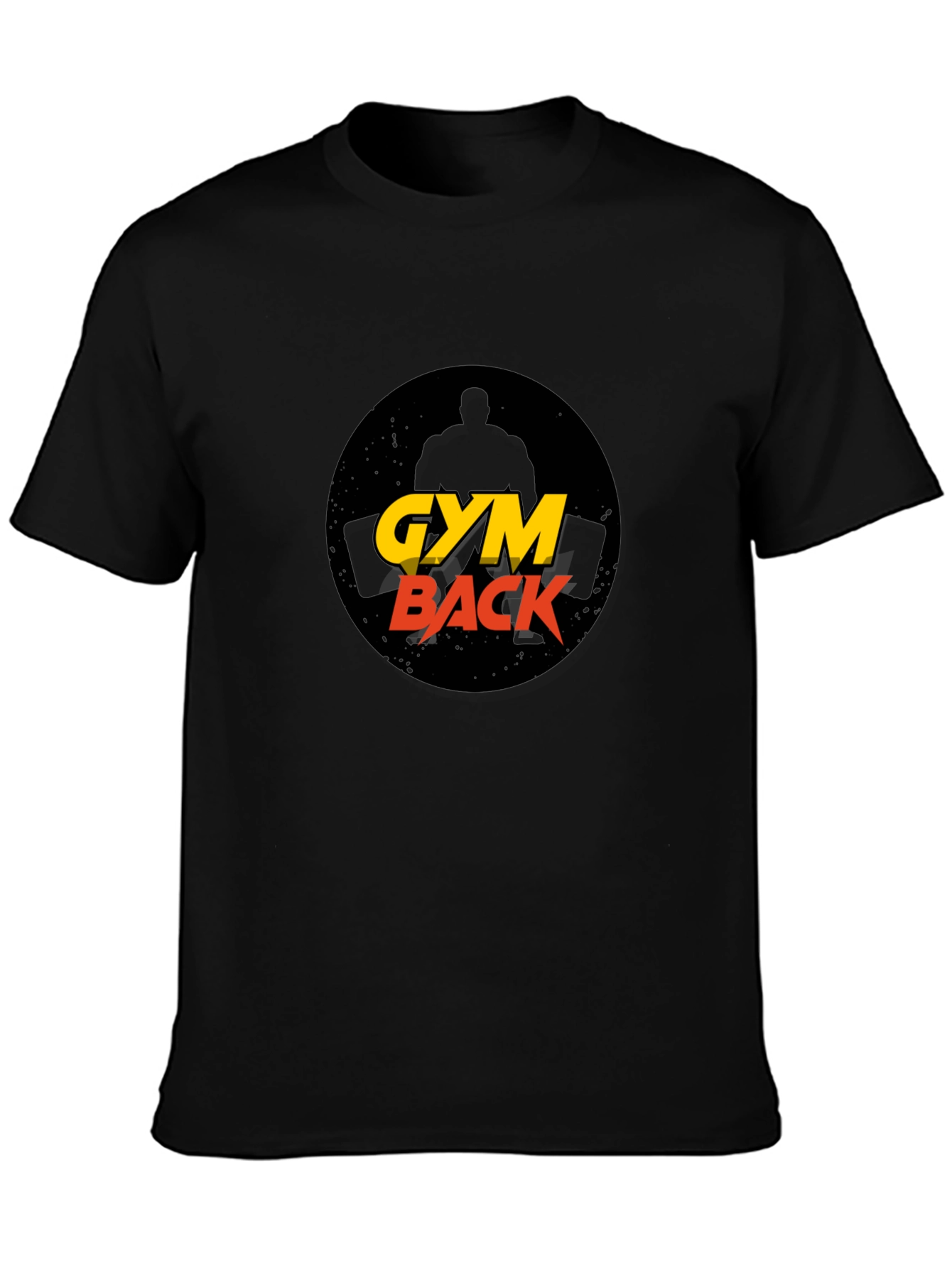 Gym Back Black T-Shirt Fitness Apparel