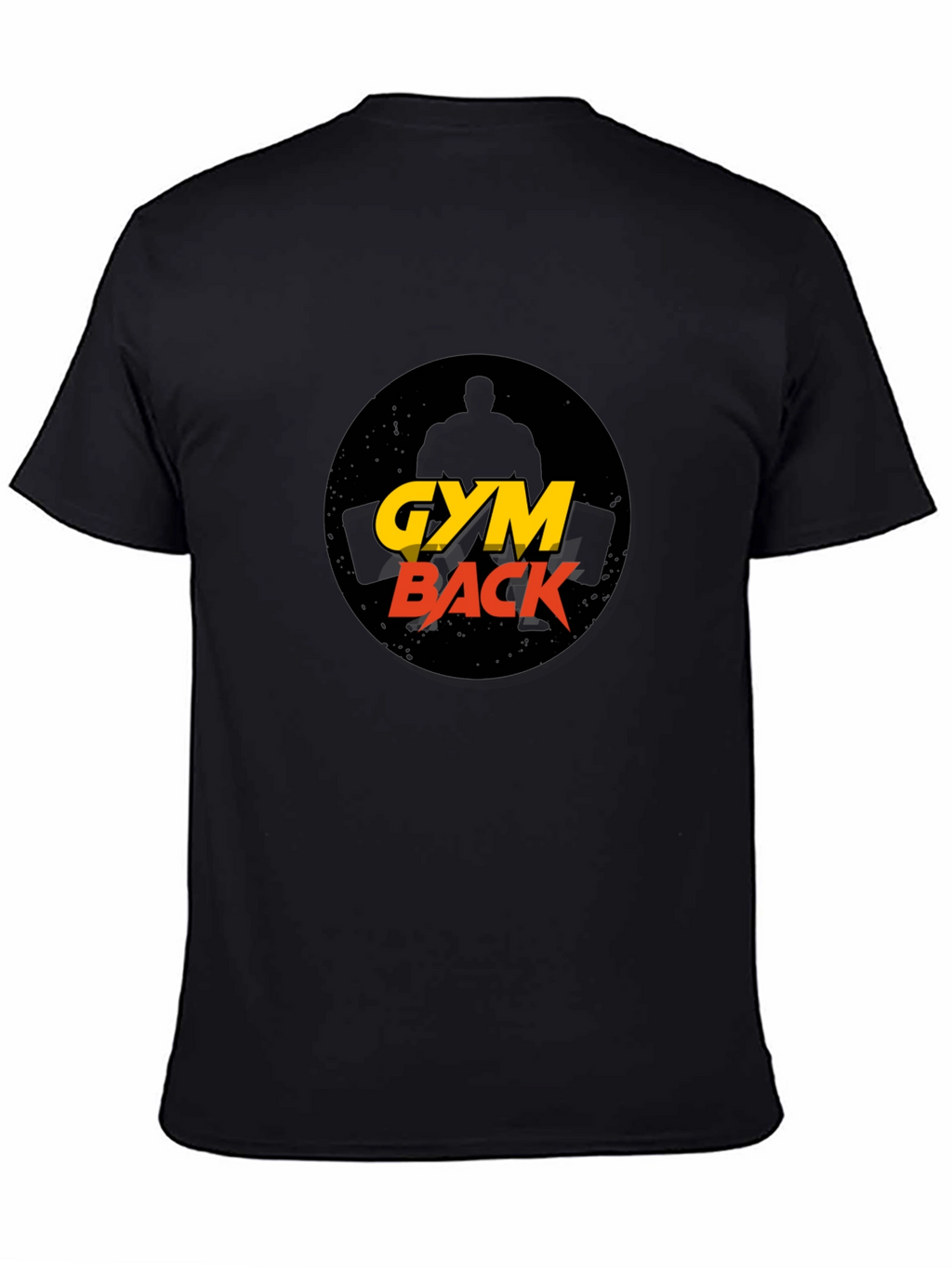 Gym Back Black T-Shirt Fitness Apparel