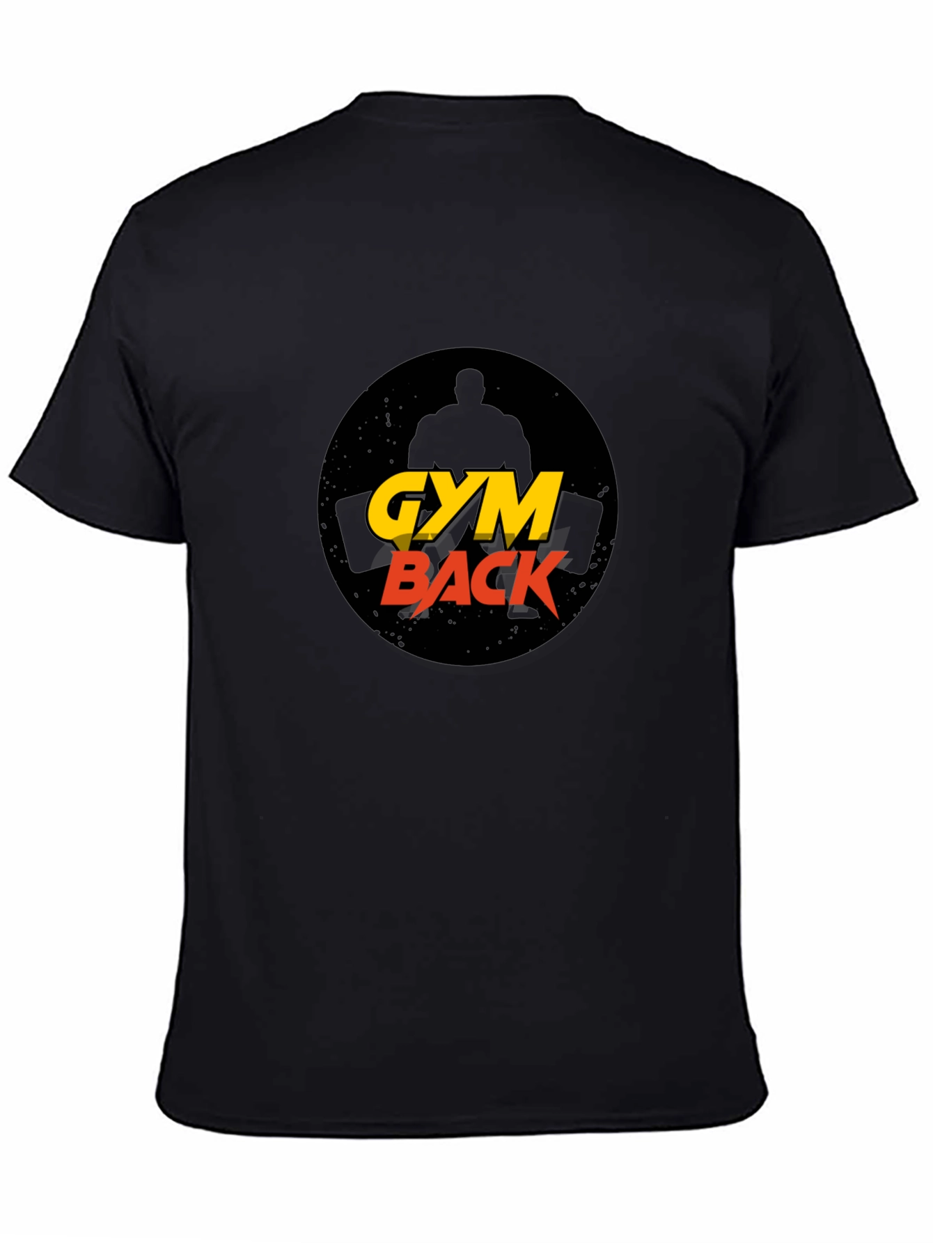 Gym Back Black T-Shirt Fitness Apparel