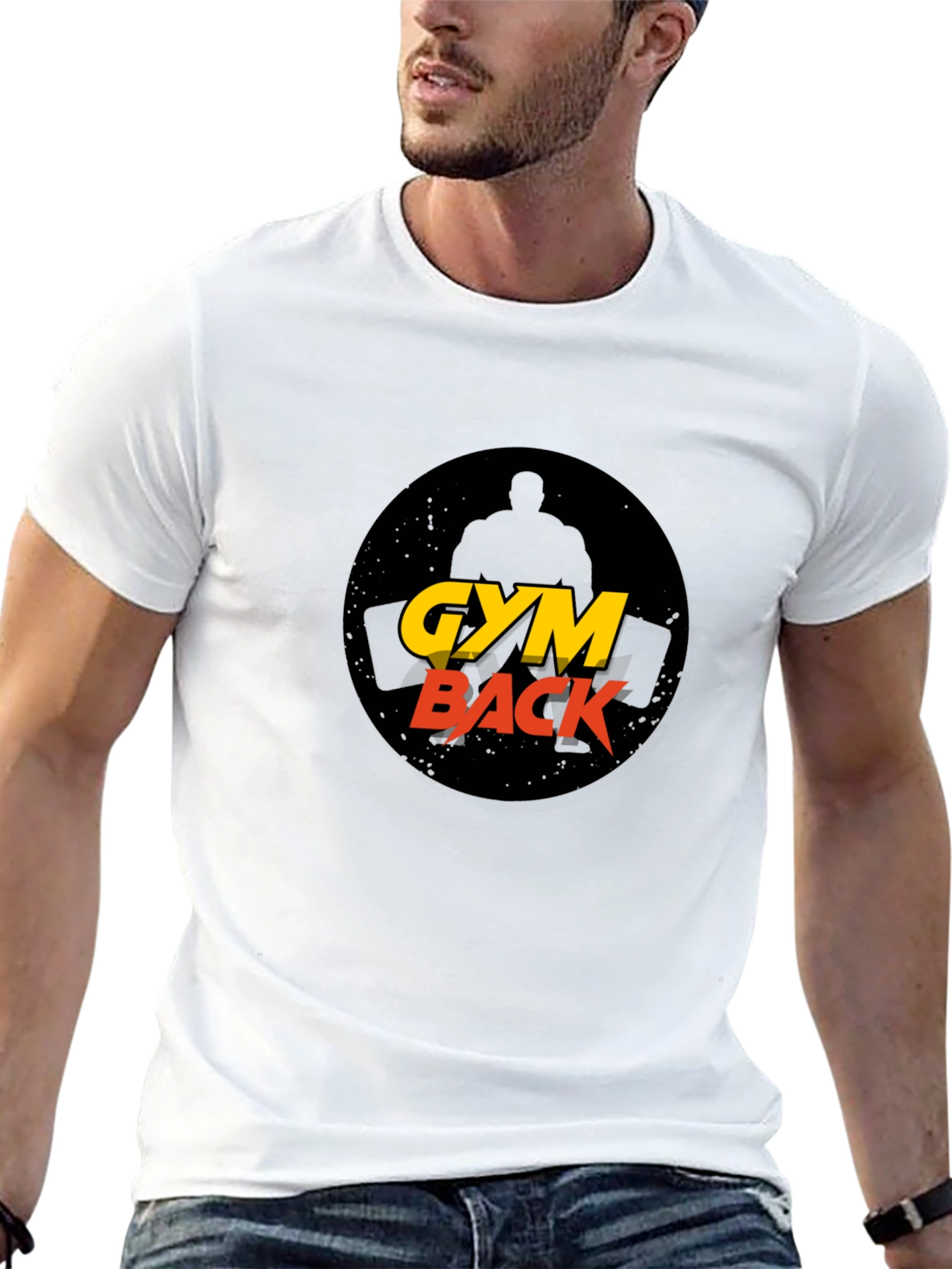 Gym Back Black T-Shirt Fitness Apparel