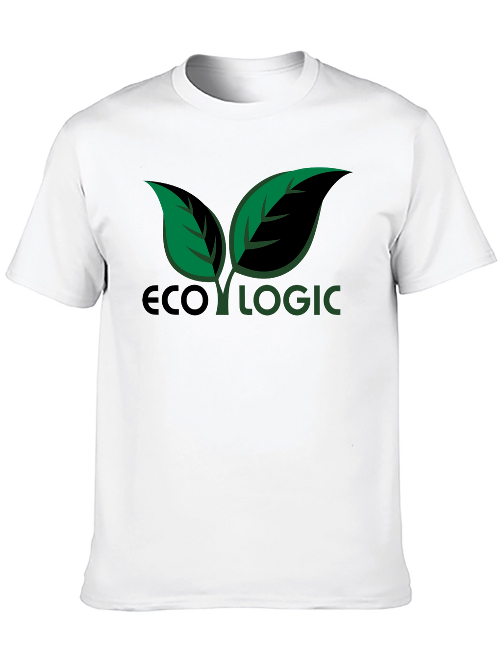 Eco Logic Graphic T-Shirt - Green Leaves Design