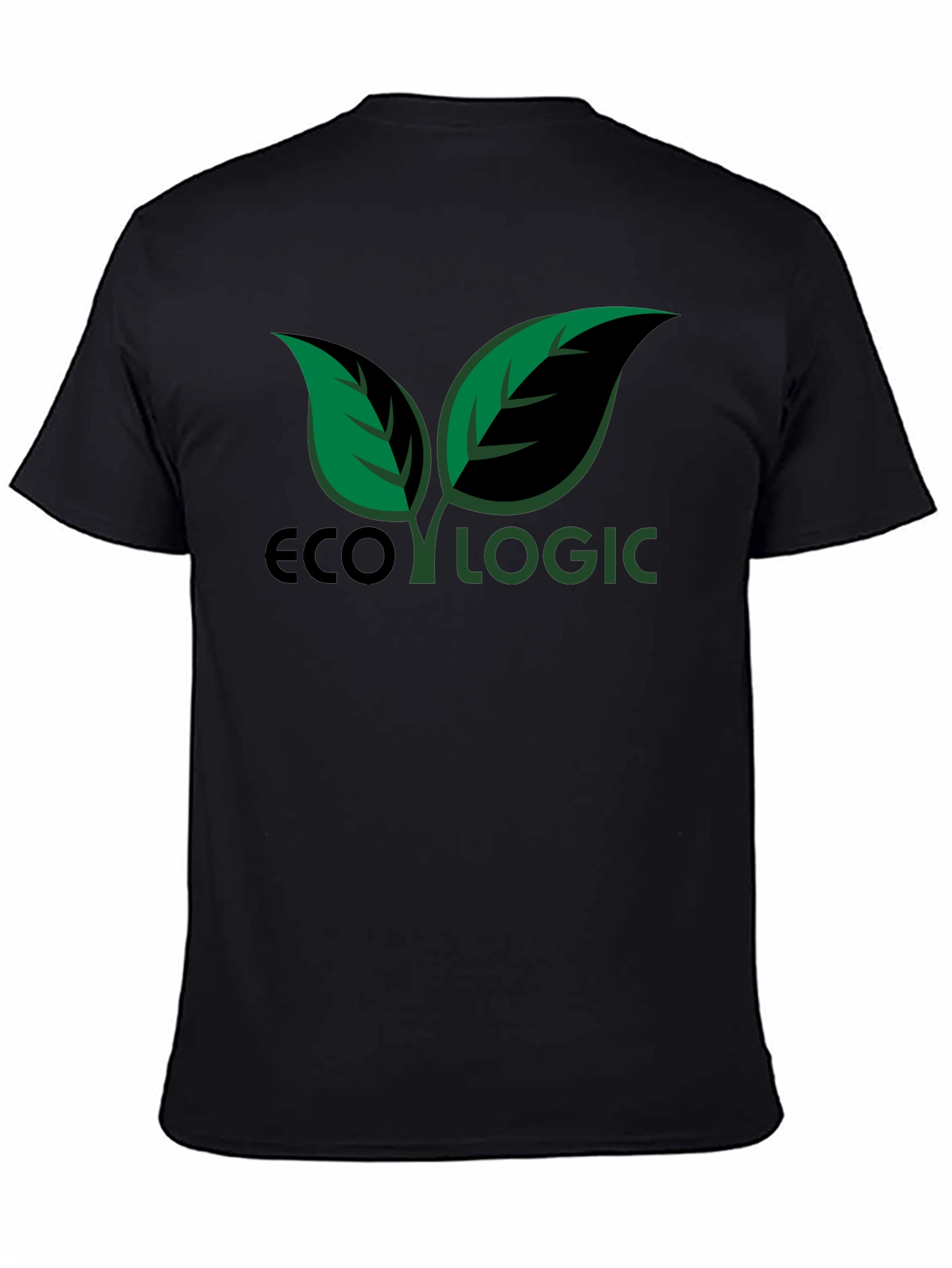 Eco Logic Graphic T-Shirt - Green Leaves Design