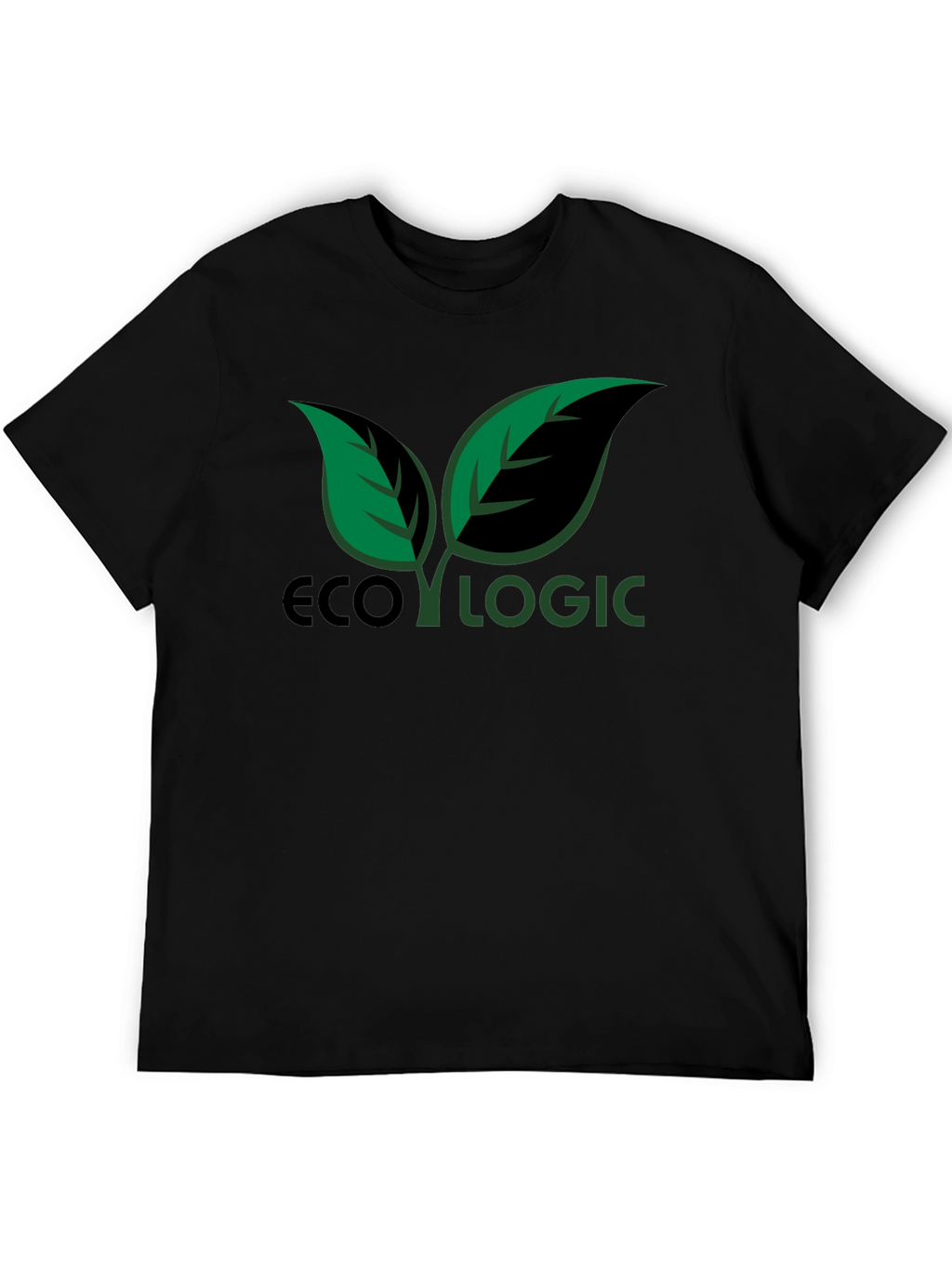Eco Logic Graphic T-Shirt - Green Leaves Design