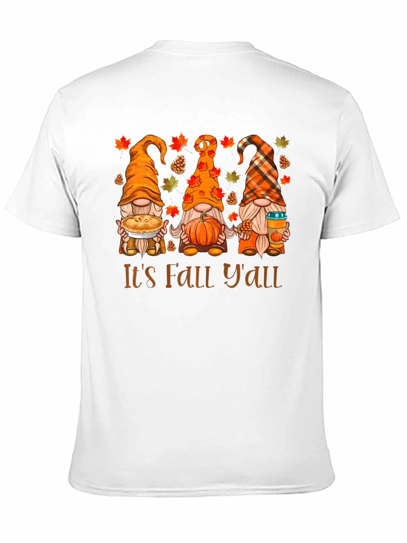 Fall Gnomes T-Shirt - Its Fall Yall - Autumn Graphic Tee