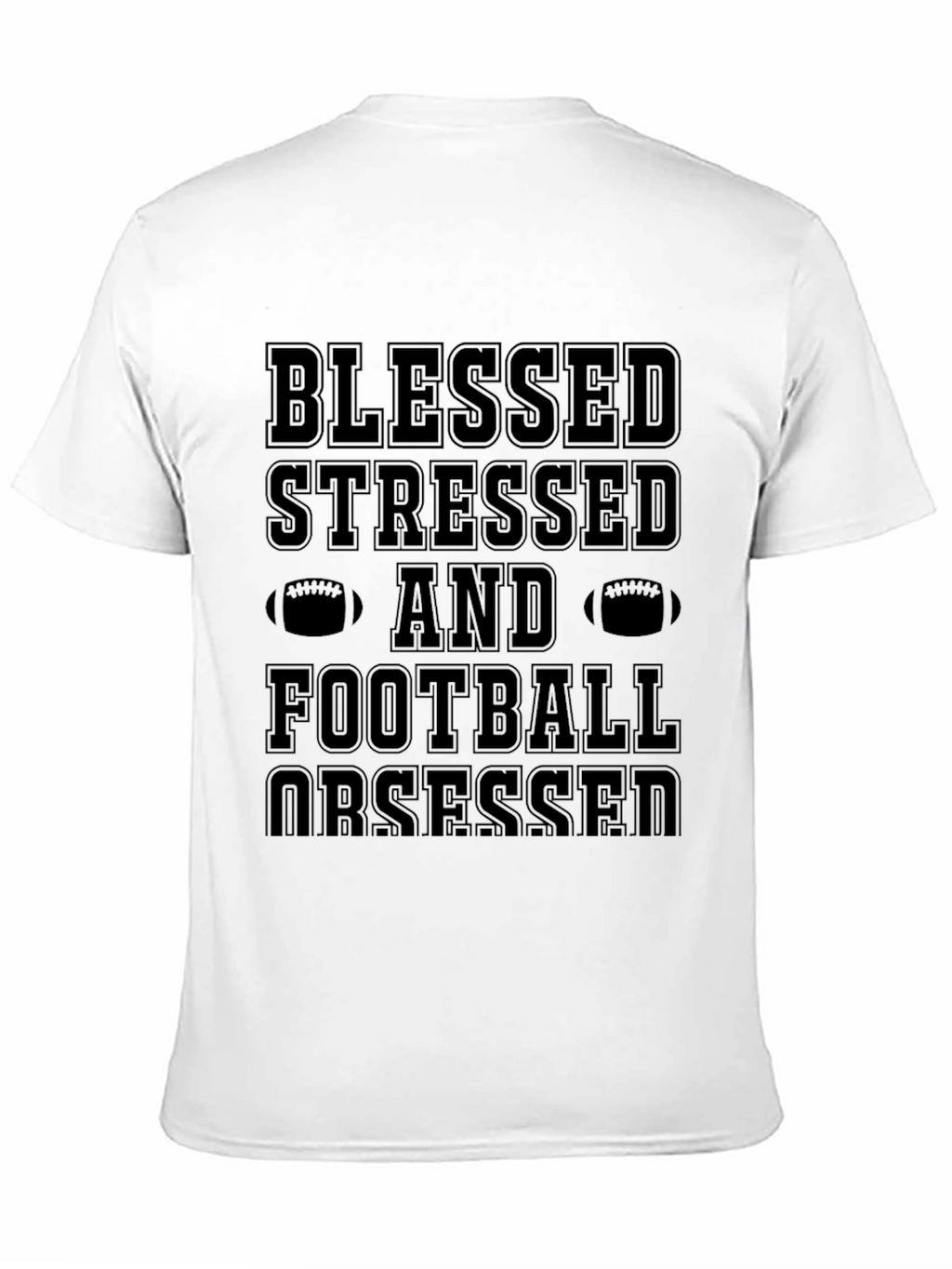 Blessed Stressed Football Obsessed Graphic Tee