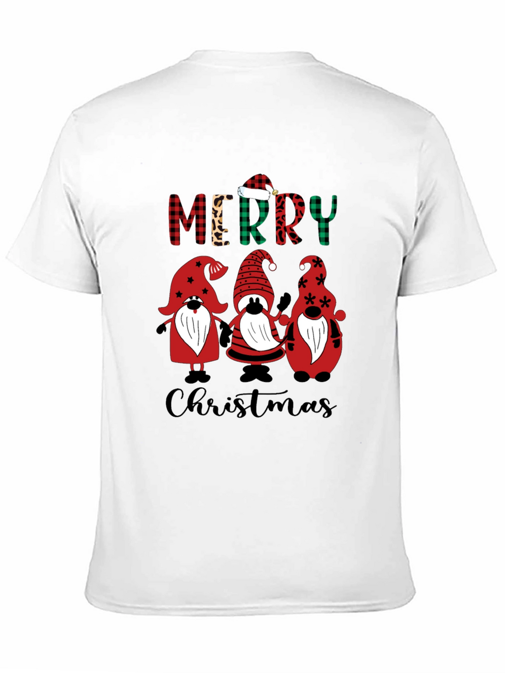 Festive Gnome Merry Christmas Graphic Tee
