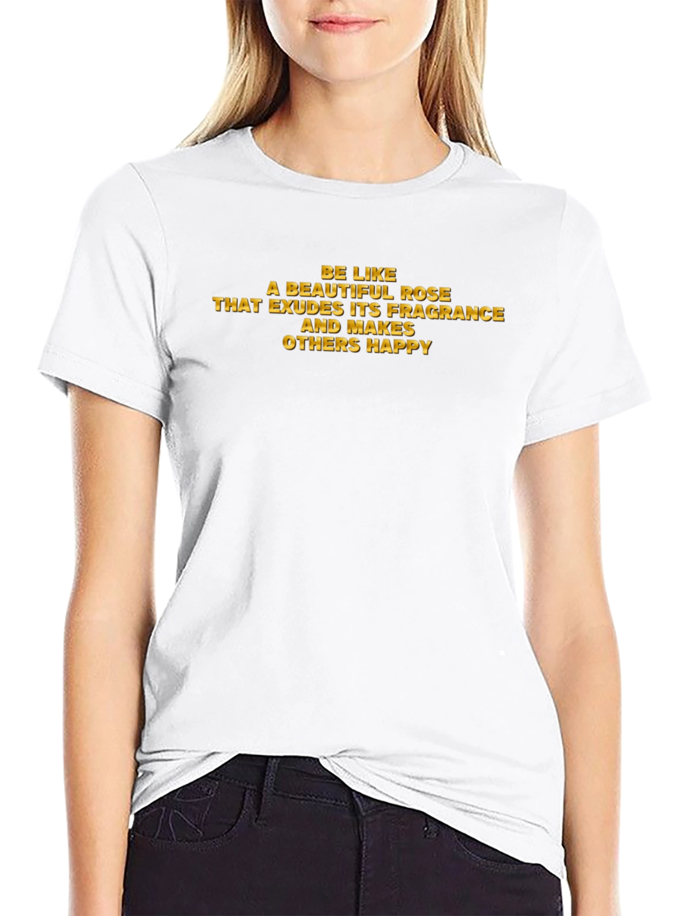 Inspirational Rose Quote Graphic T-Shirt