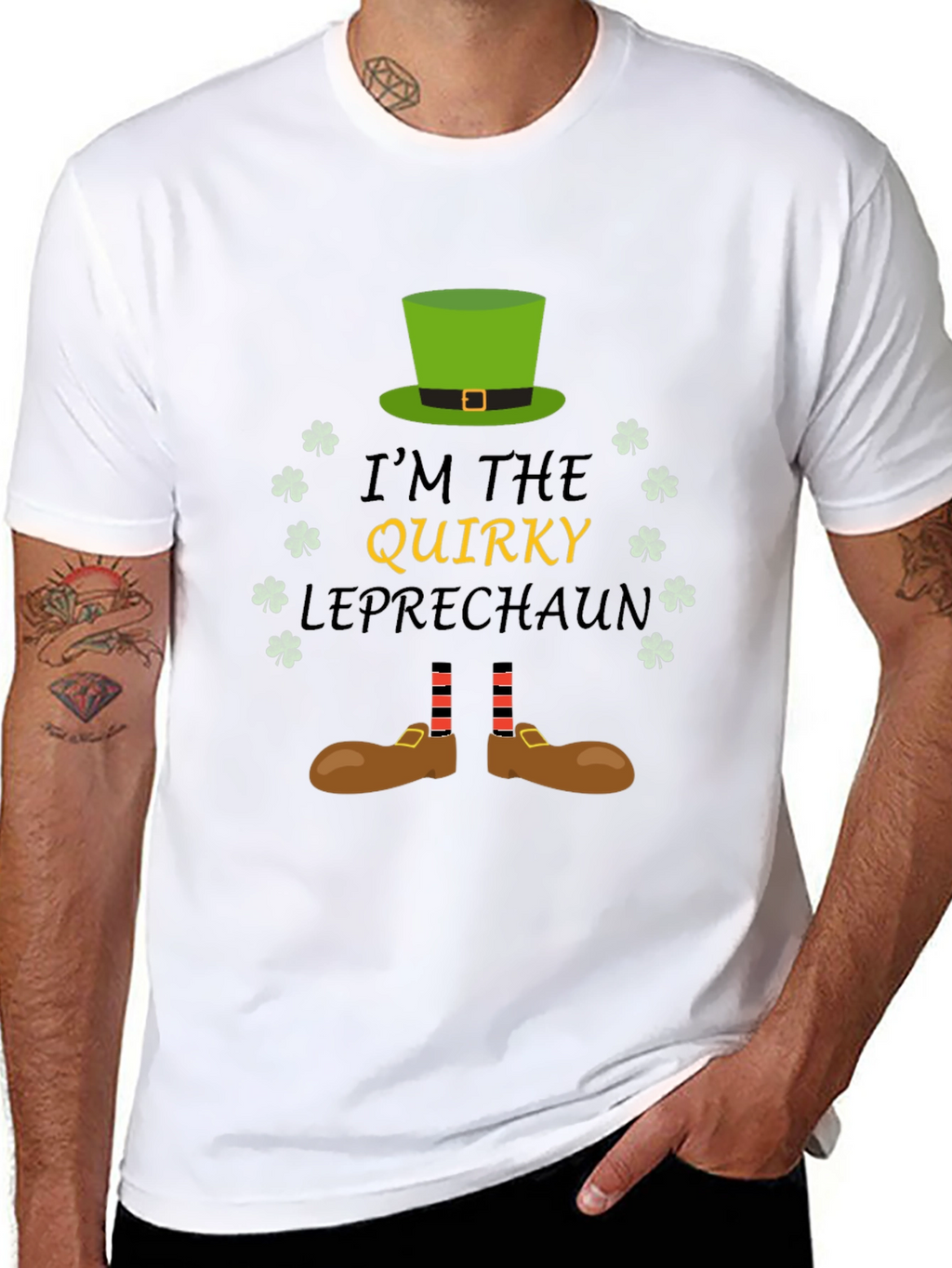 Quirky Leprechaun St. Patricks Day Graphic Tee