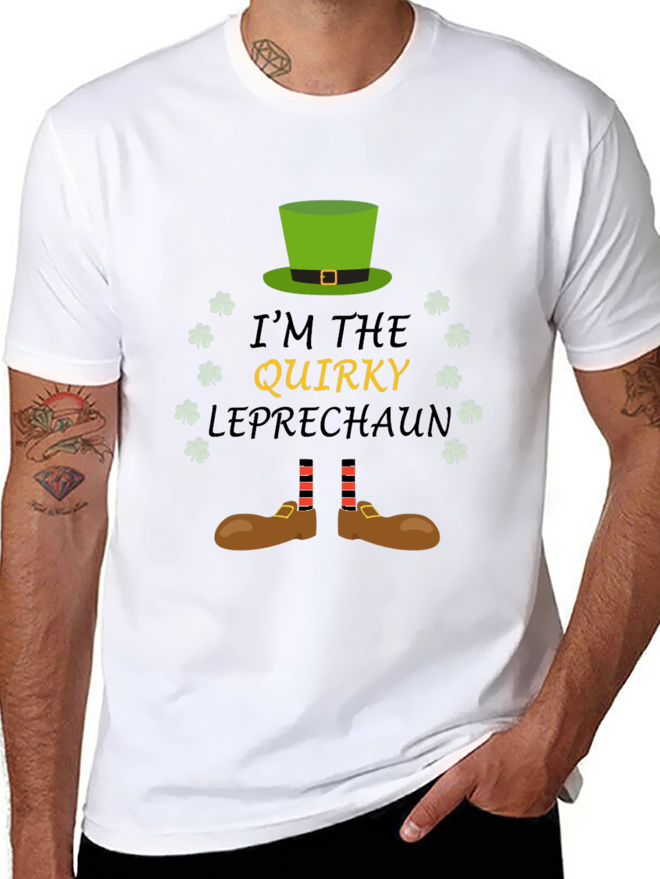 Quirky Leprechaun St. Patricks Day Graphic Tee
