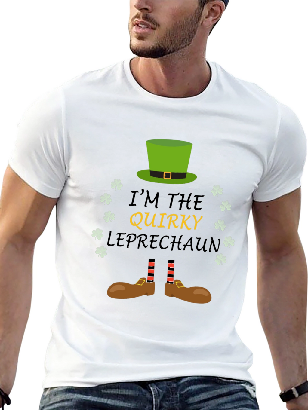 Quirky Leprechaun St. Patricks Day Graphic Tee