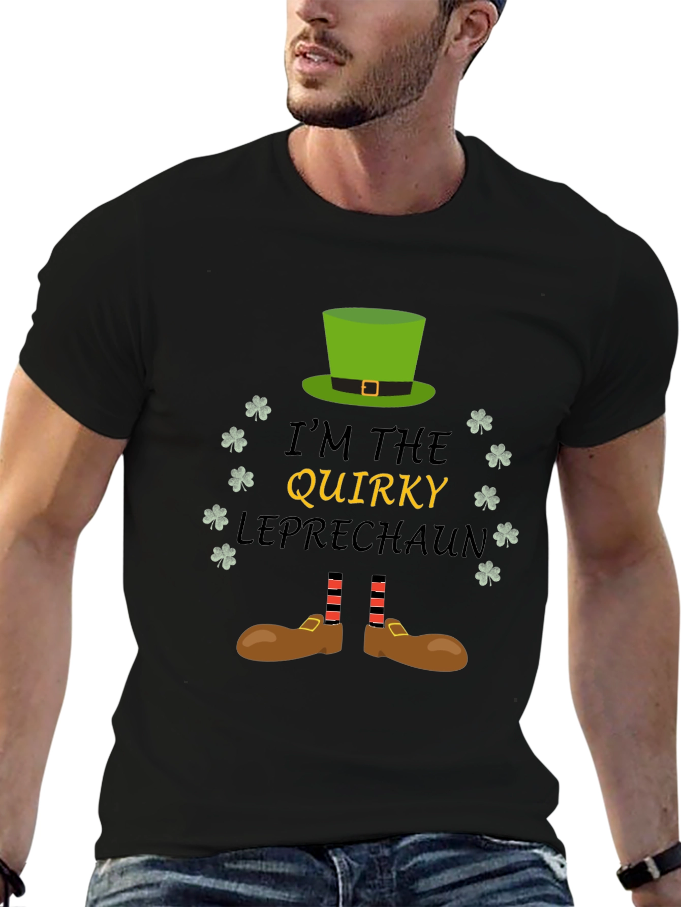 Quirky Leprechaun St. Patricks Day Graphic Tee