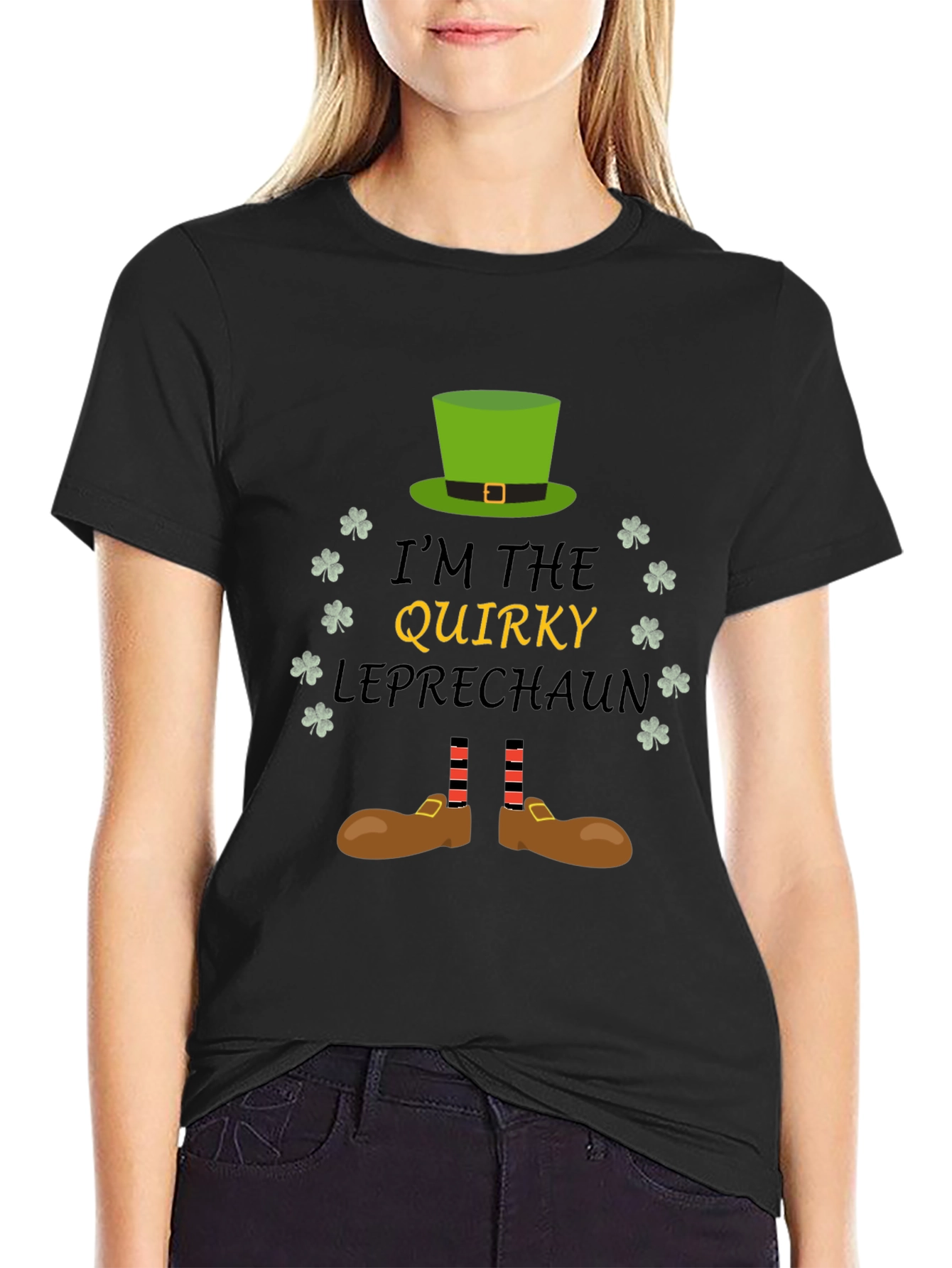 Quirky Leprechaun St. Patricks Day Graphic Tee