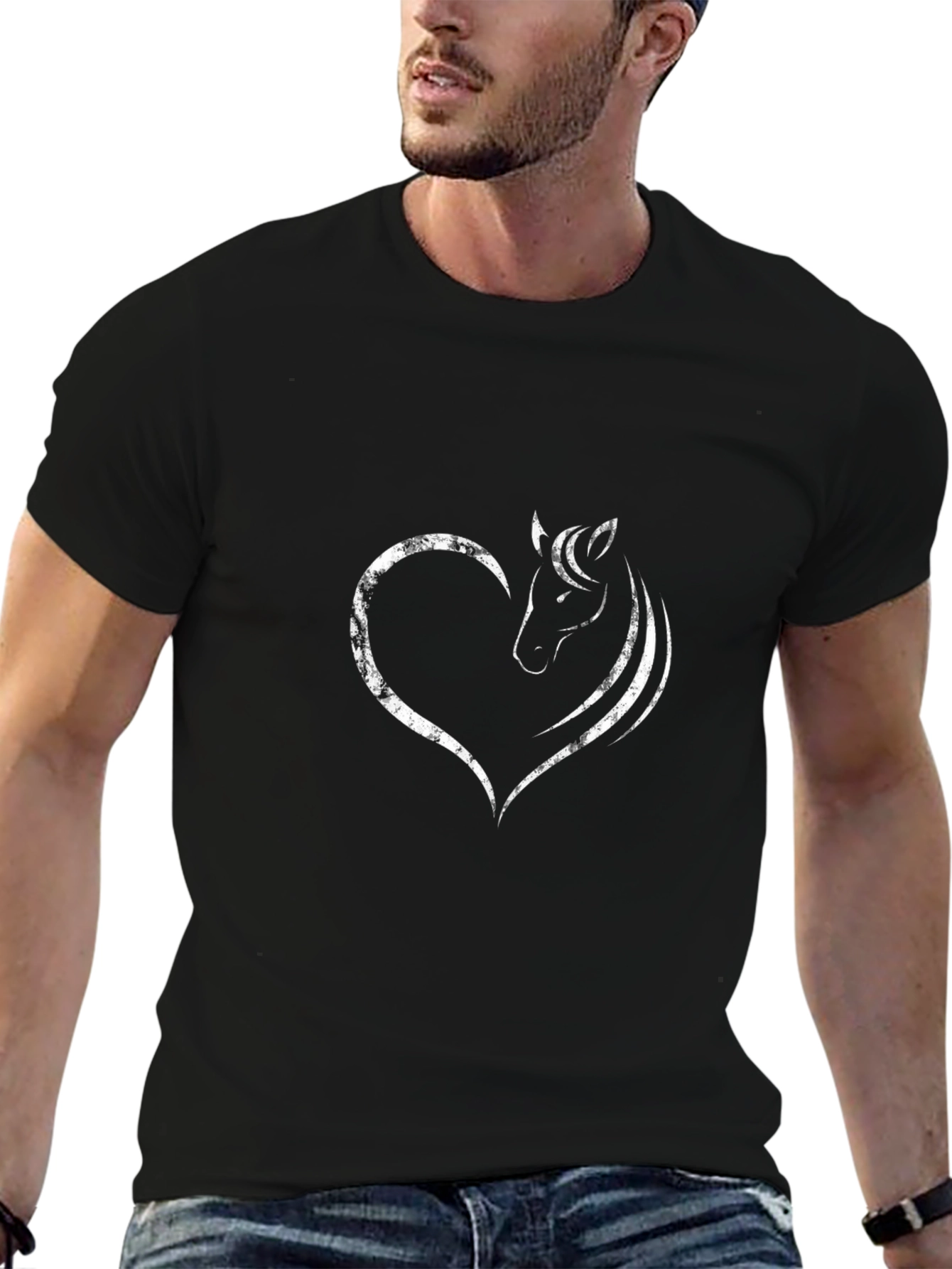 Equestrian Heart Tee - Horse Lovers T-Shirt