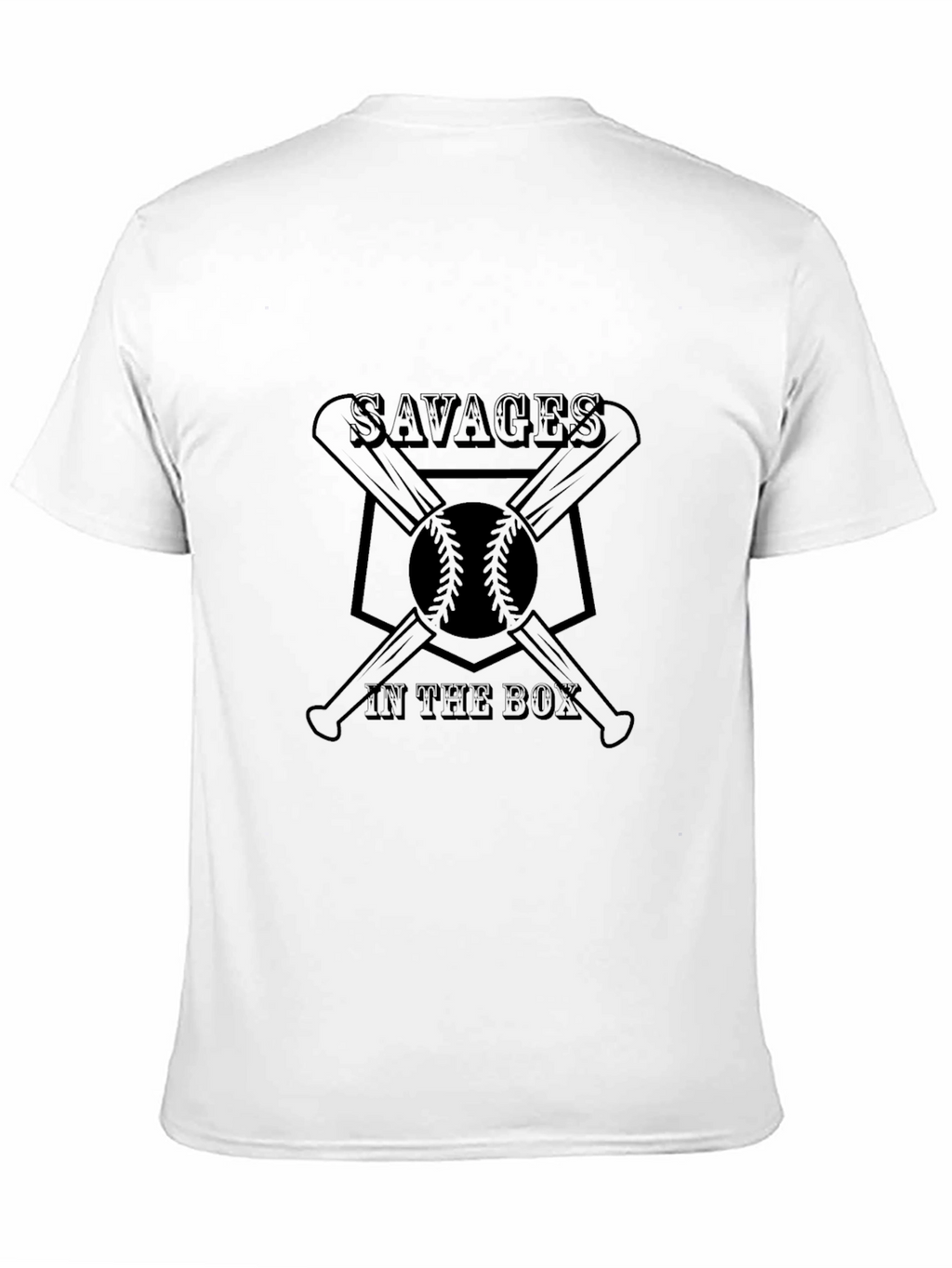 Savages in the Box Baseball T-Shirt