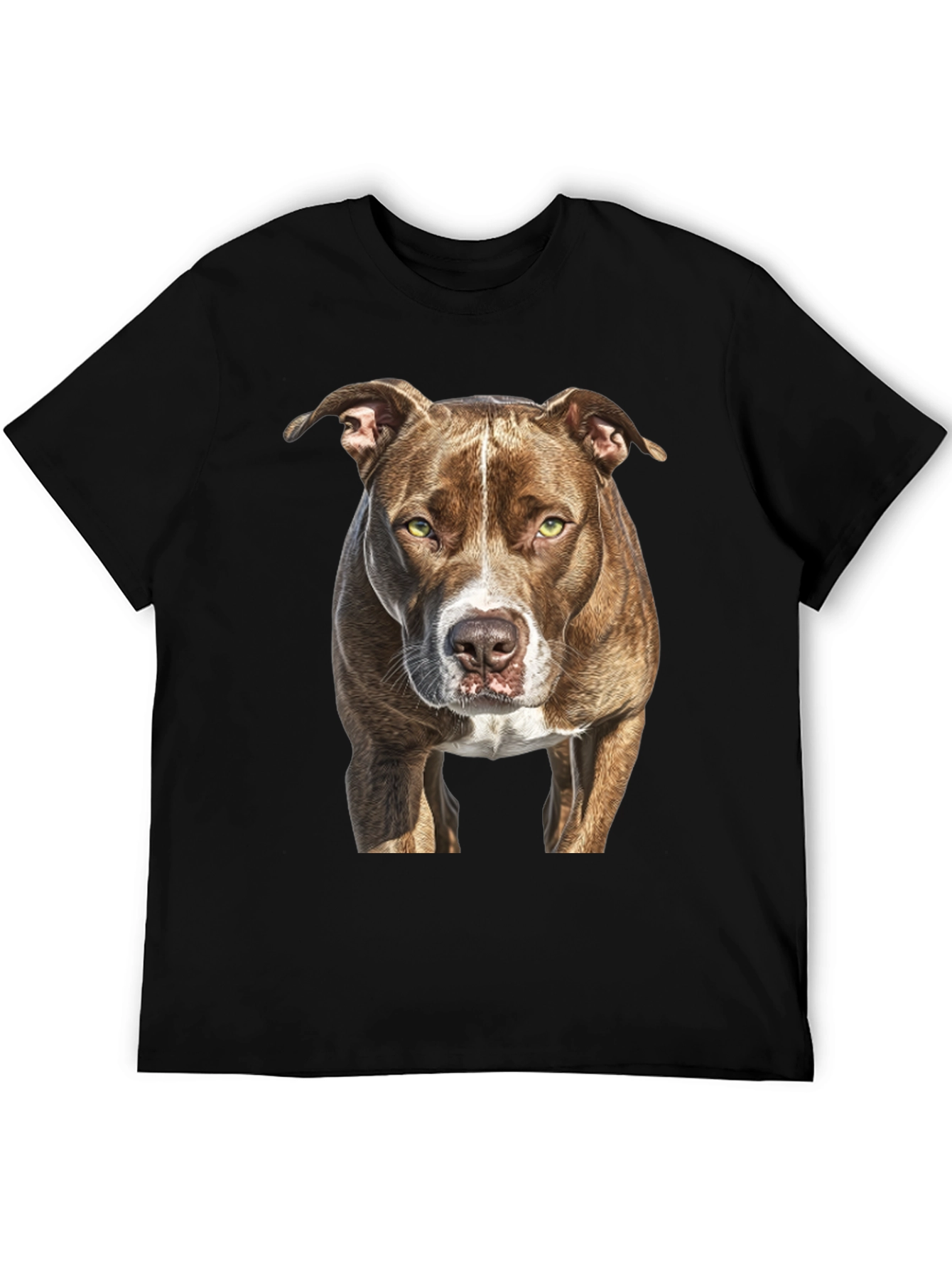 Pitbull Dog Graphic Tee - Classic Black T-Shirt