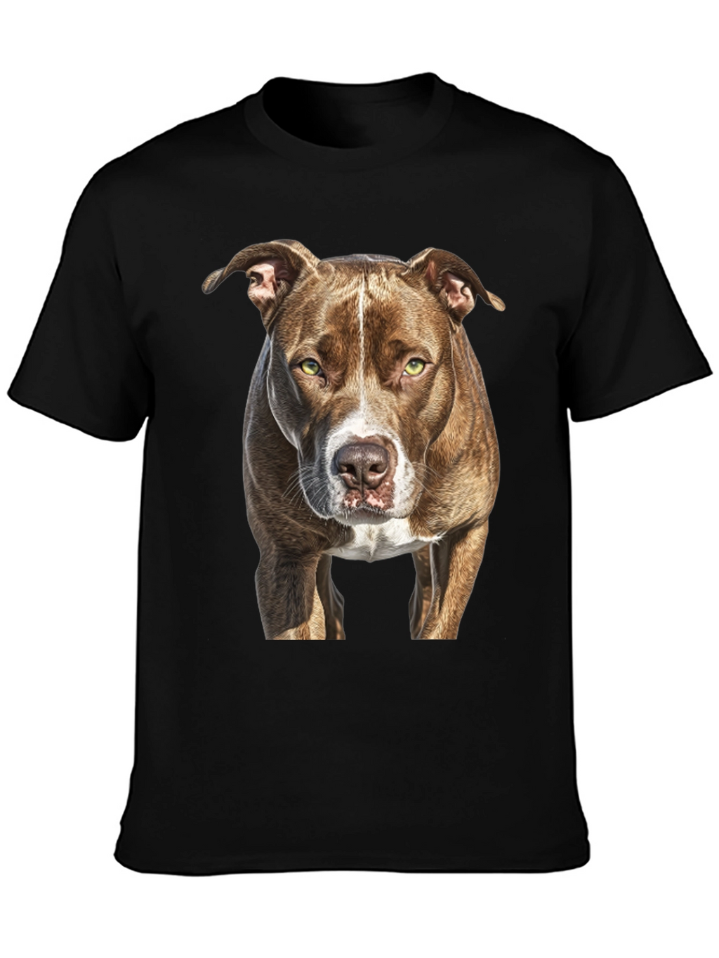 Pitbull Dog Graphic Tee - Classic Black T-Shirt
