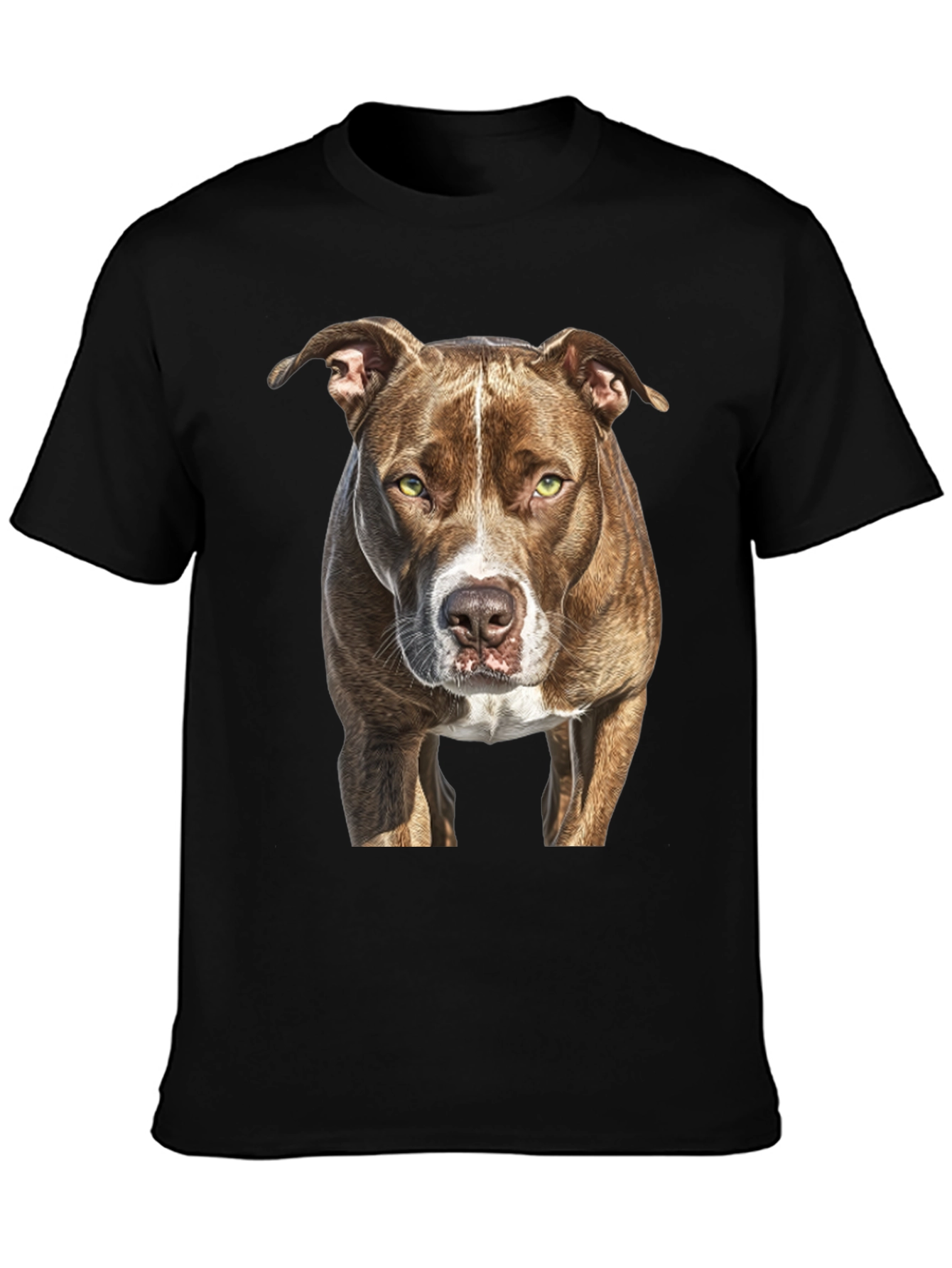 Pitbull Dog Graphic Tee - Classic Black T-Shirt