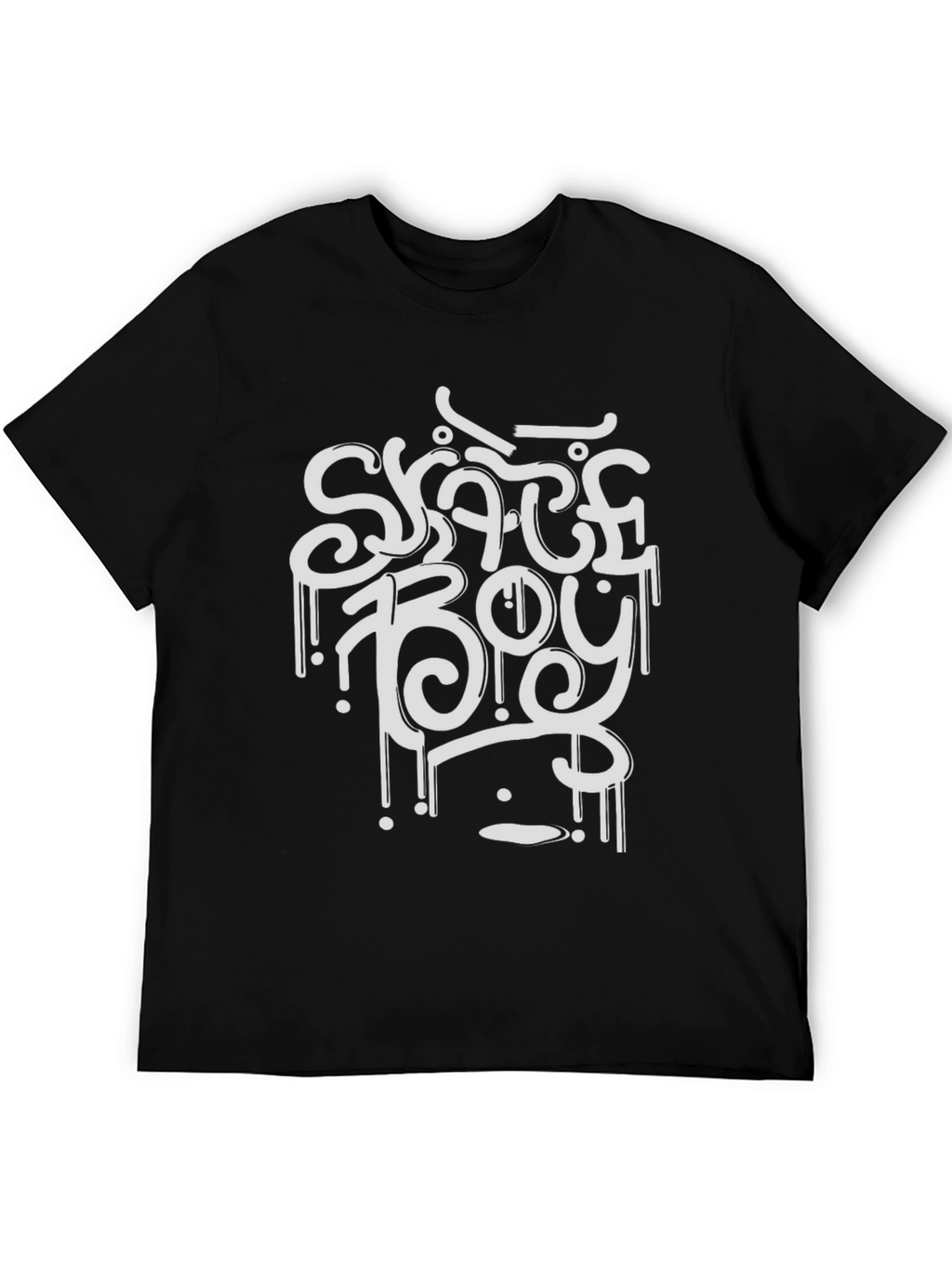 Skate Boy Graphic Tee - Black