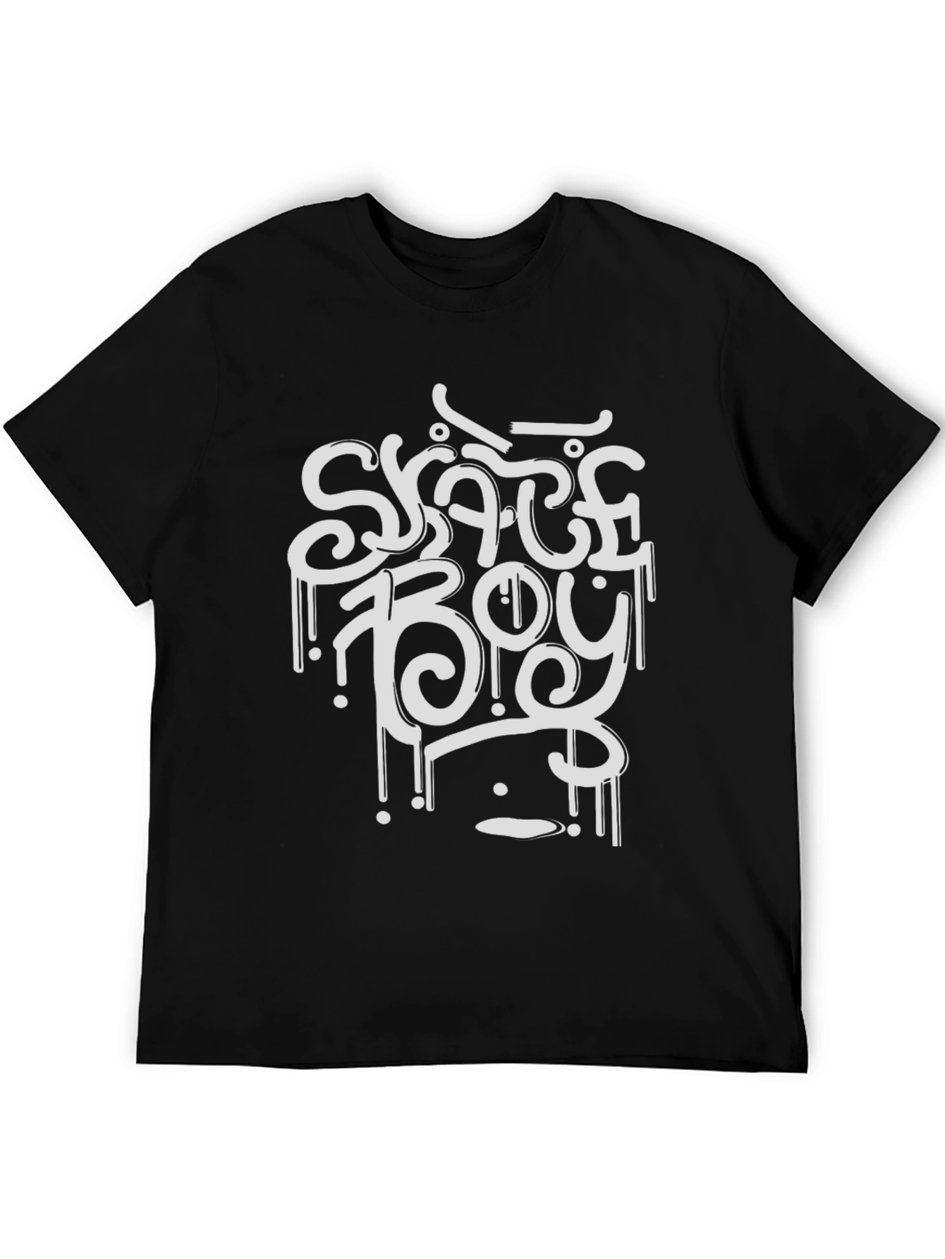 Skate Boy Graphic Tee - Black