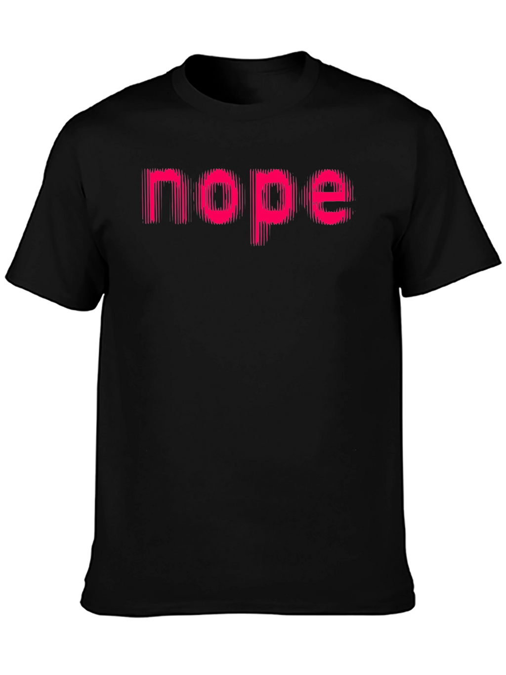 Nope Graphic Tee - Mens Black Casual Shirt