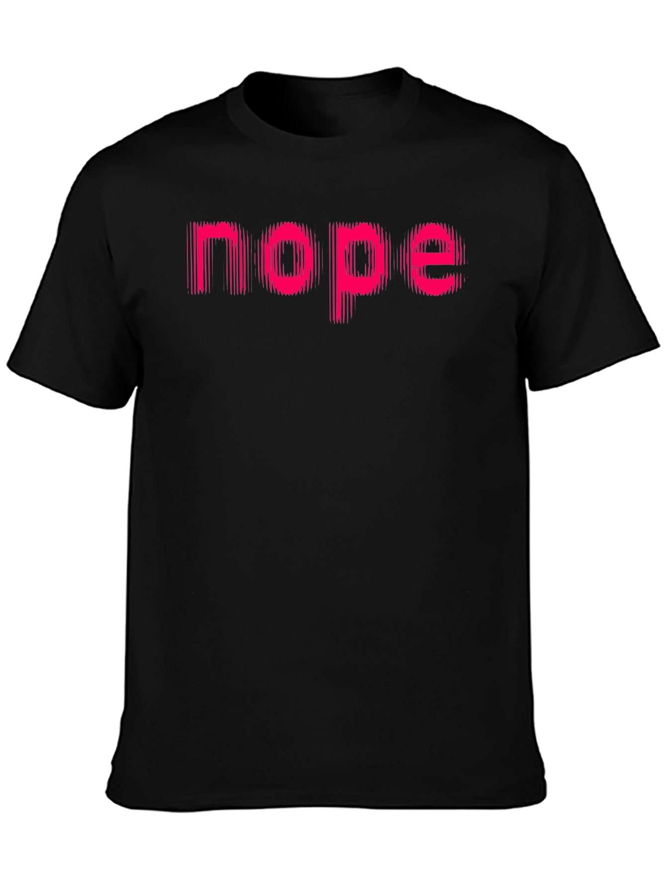 Nope Graphic Tee - Mens Black Casual Shirt