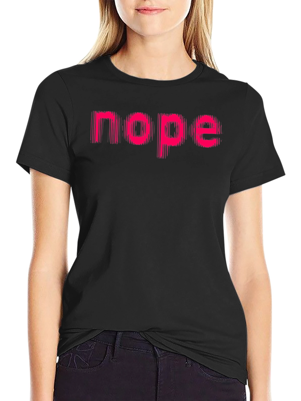 Nope Graphic Tee - Mens Black Casual Shirt