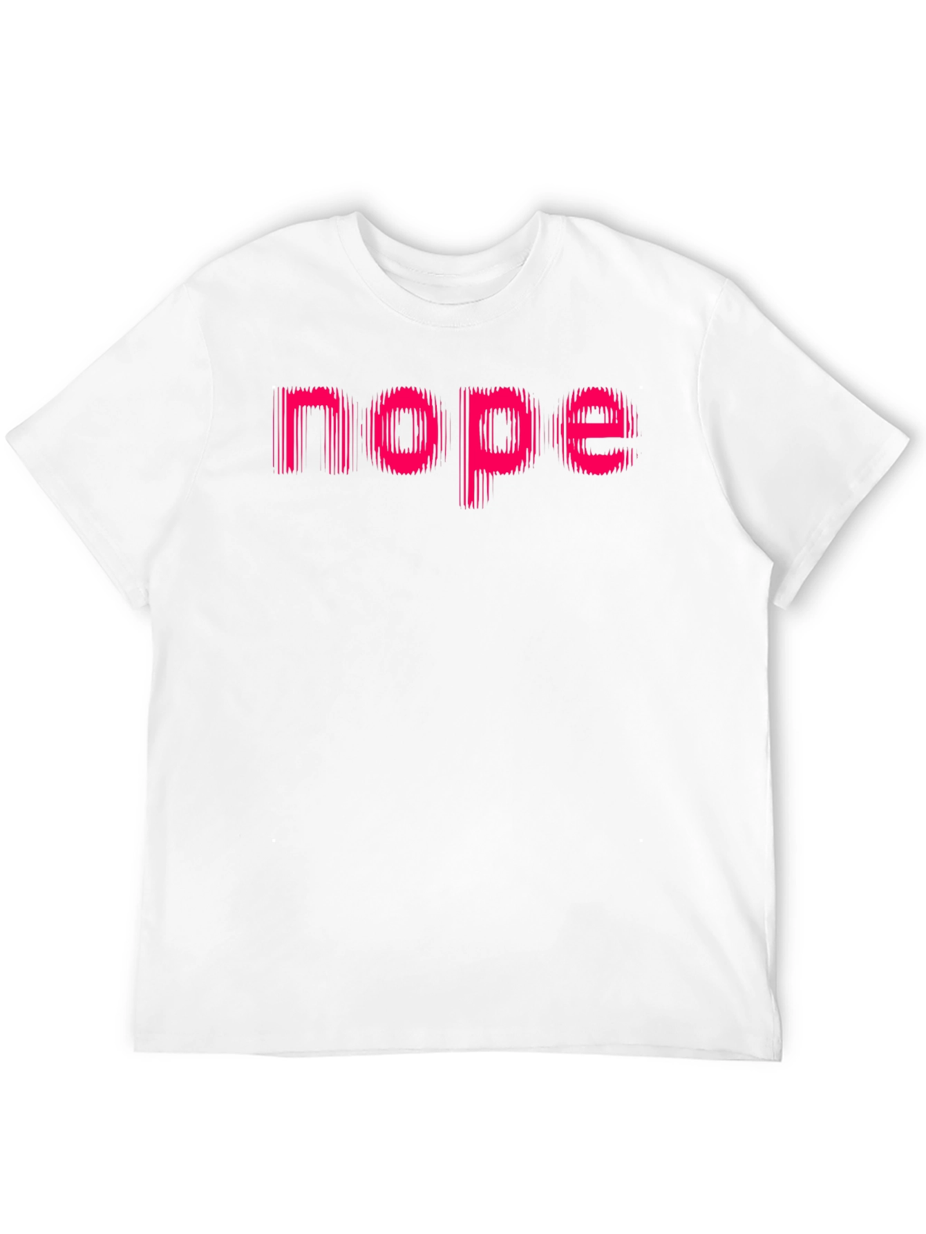 Nope Graphic Tee - Mens Black Casual Shirt