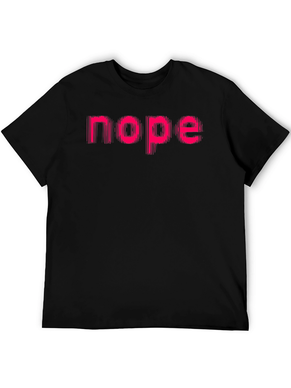 Nope Graphic Tee - Mens Black Casual Shirt