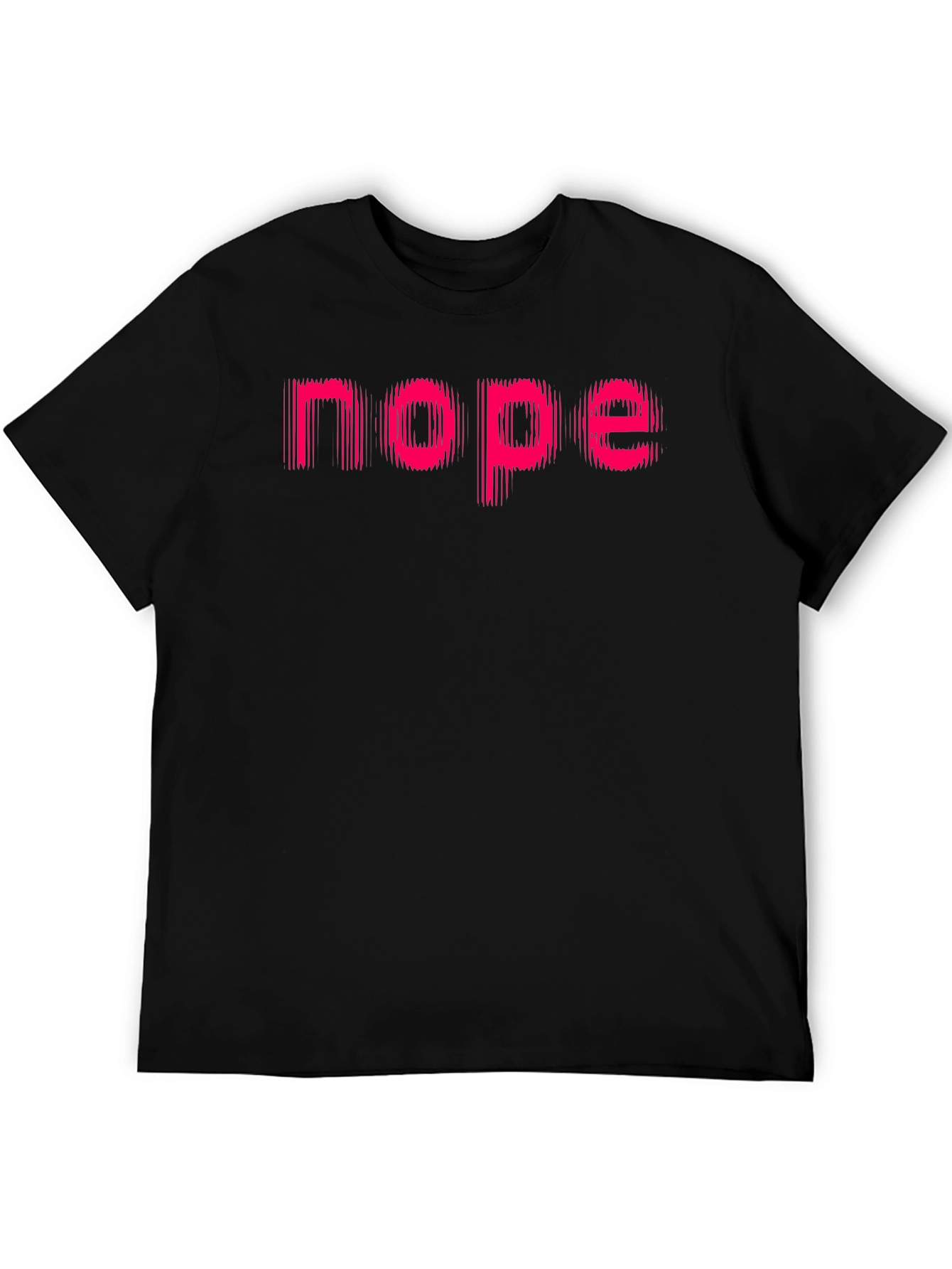 Nope Graphic Tee - Mens Black Casual Shirt
