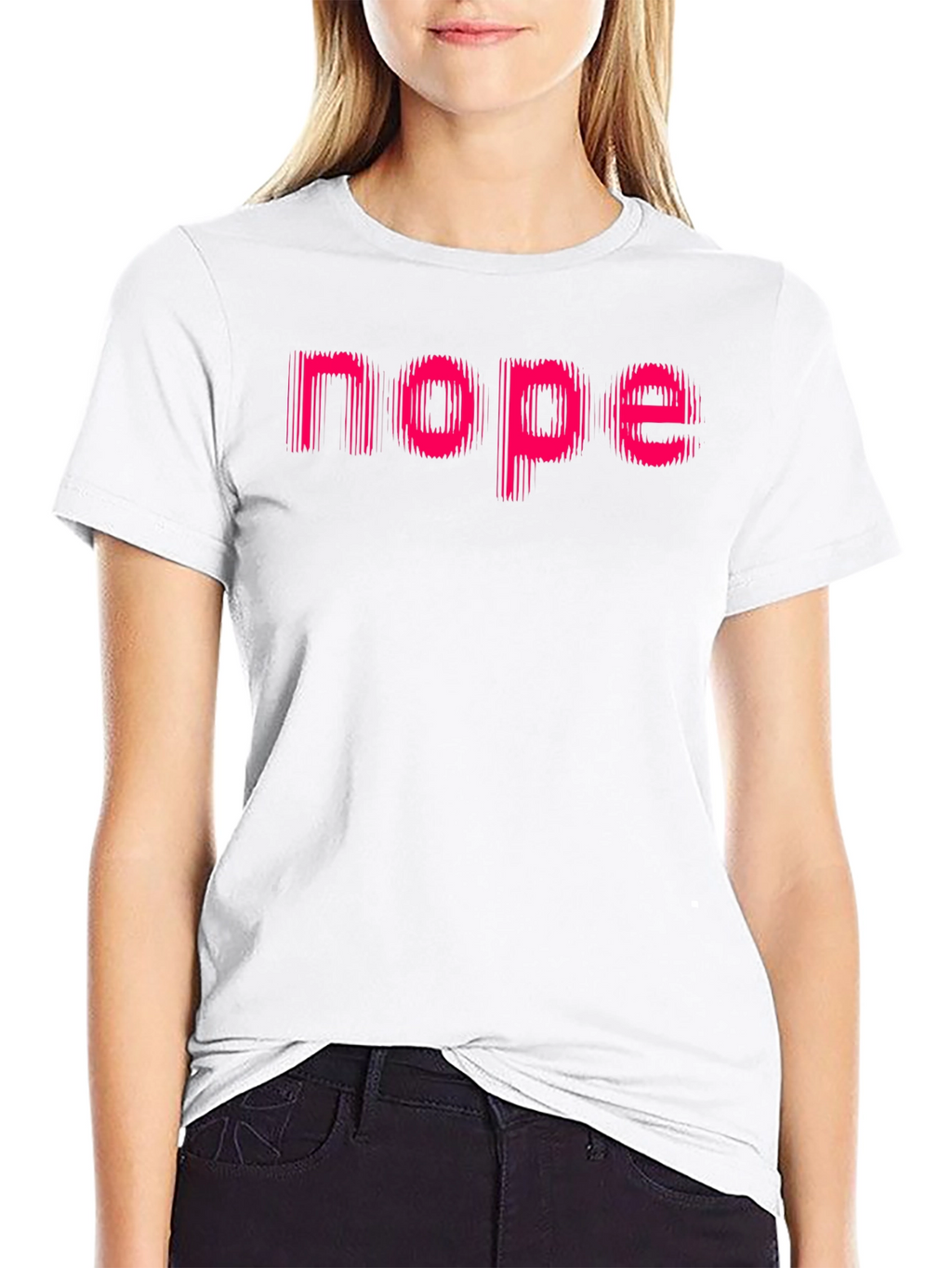 Nope Graphic Tee - Mens Black Casual Shirt
