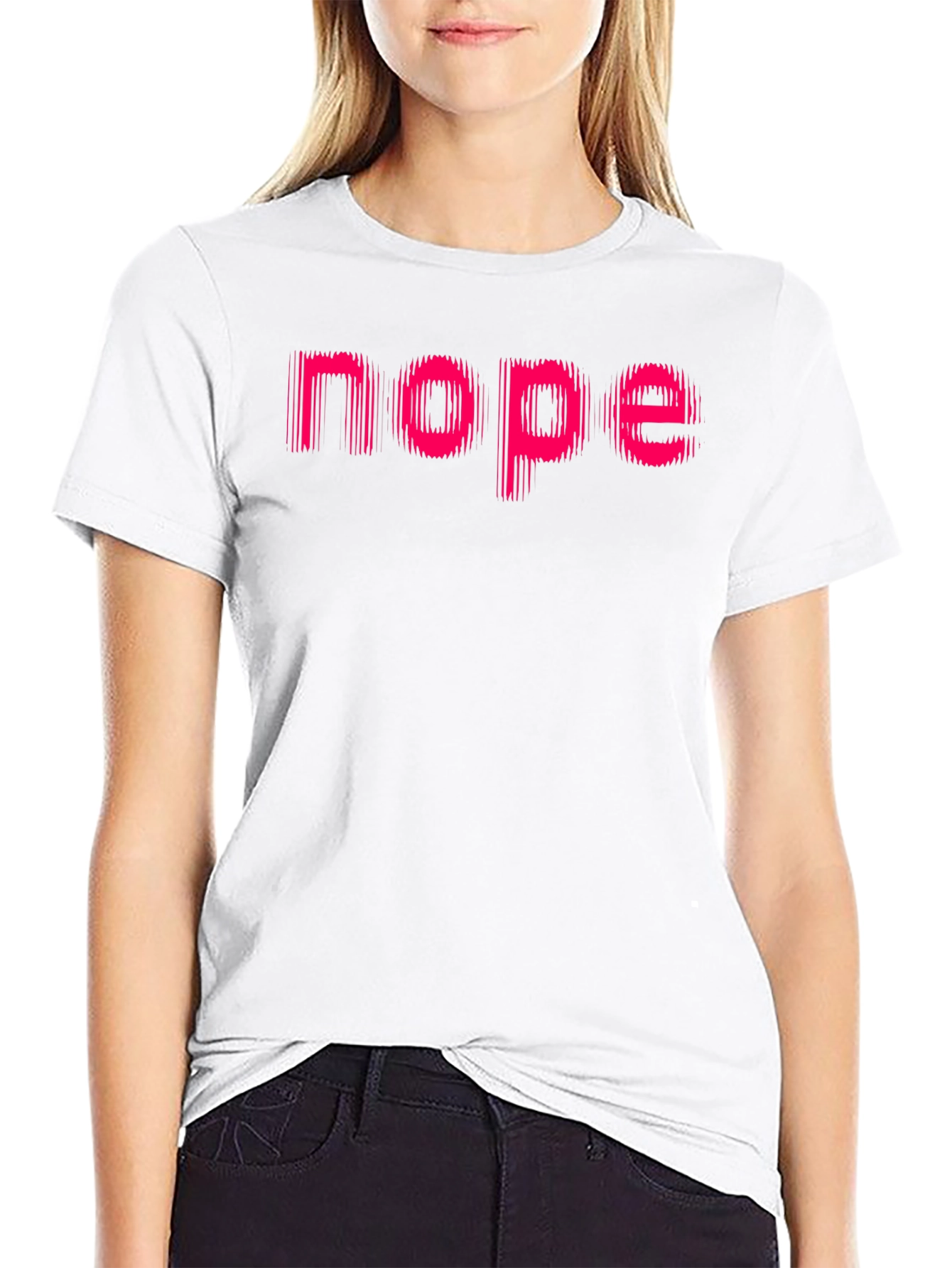 Nope Graphic Tee - Mens Black Casual Shirt