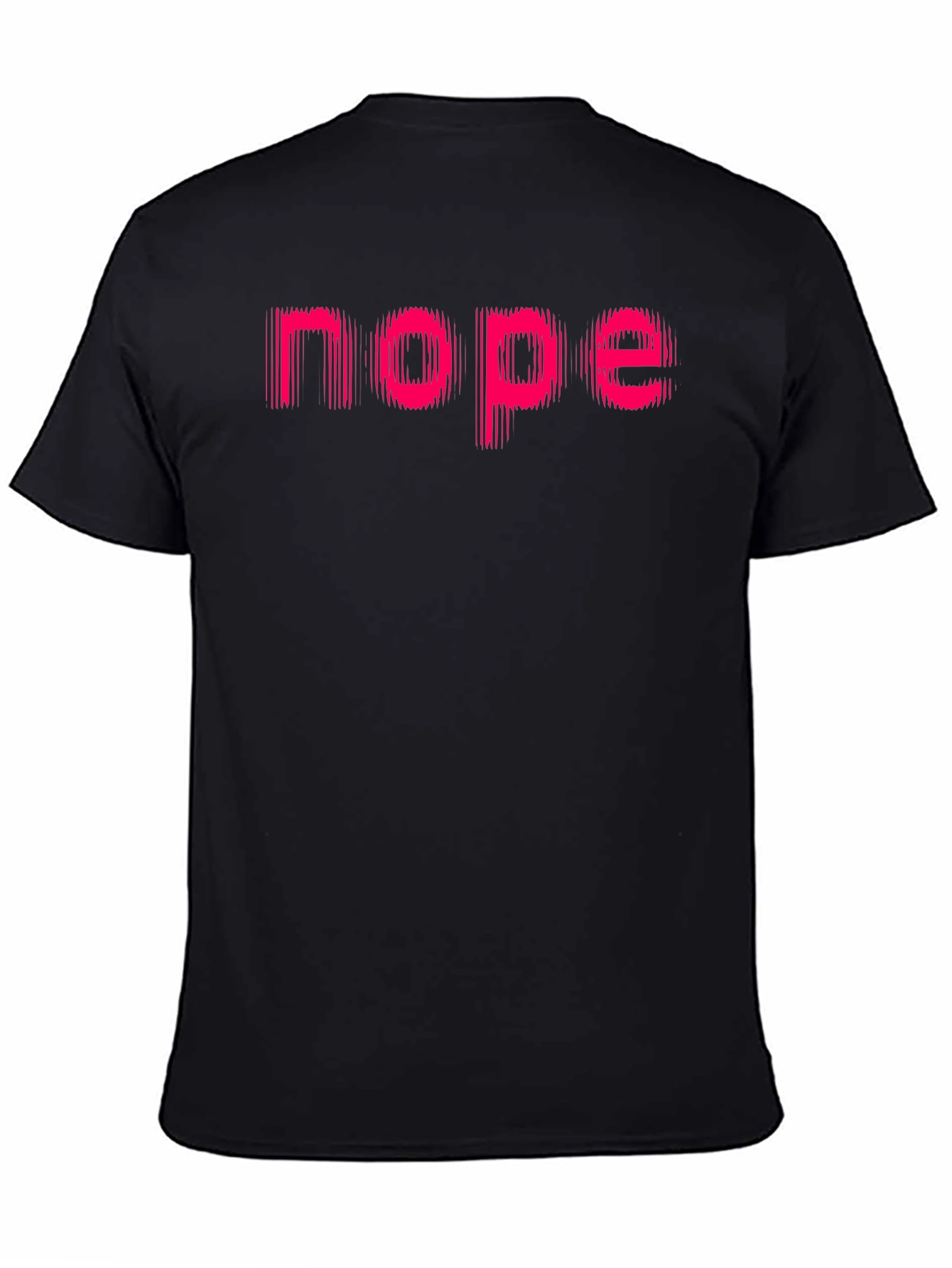 Nope Graphic Tee - Mens Black Casual Shirt