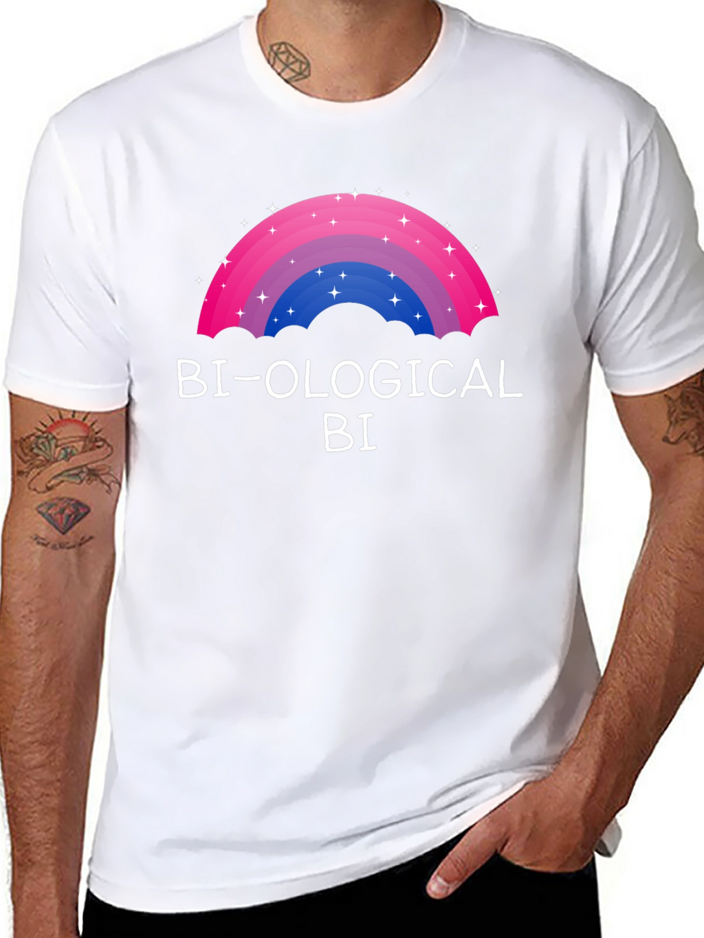 Bi-Ological Bi T-Shirt - LGBTQ+ Pride