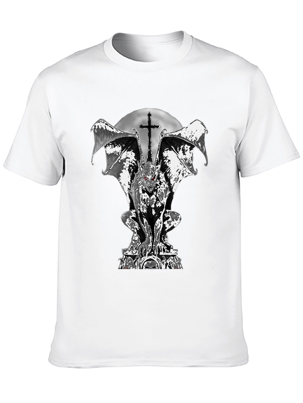 Gothic Gargoyle T-Shirt - Dark and Edgy Design
