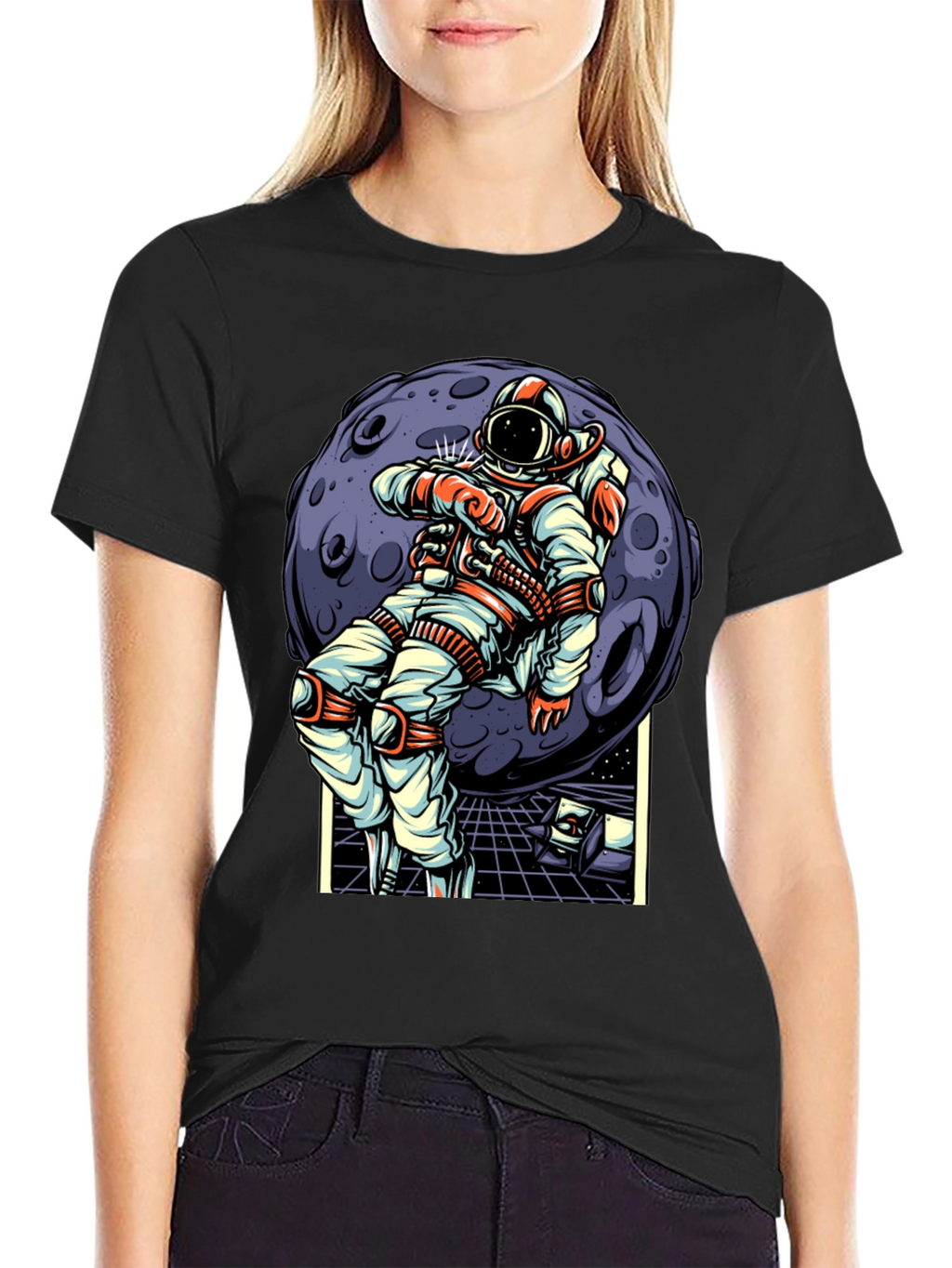 Astronaut Moonwalk T-Shirt - Space Adventure Tee