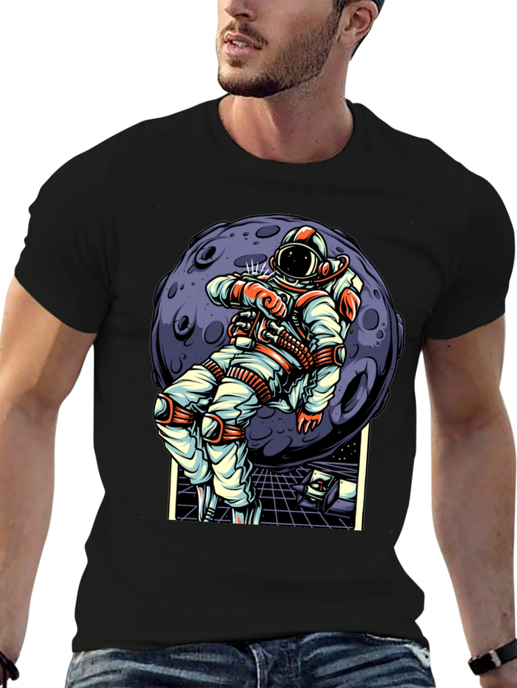 Astronaut Moonwalk T-Shirt - Space Adventure Tee
