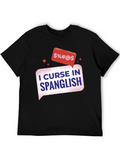Spanglish Curse T-Shirt - Black Cotton Tee