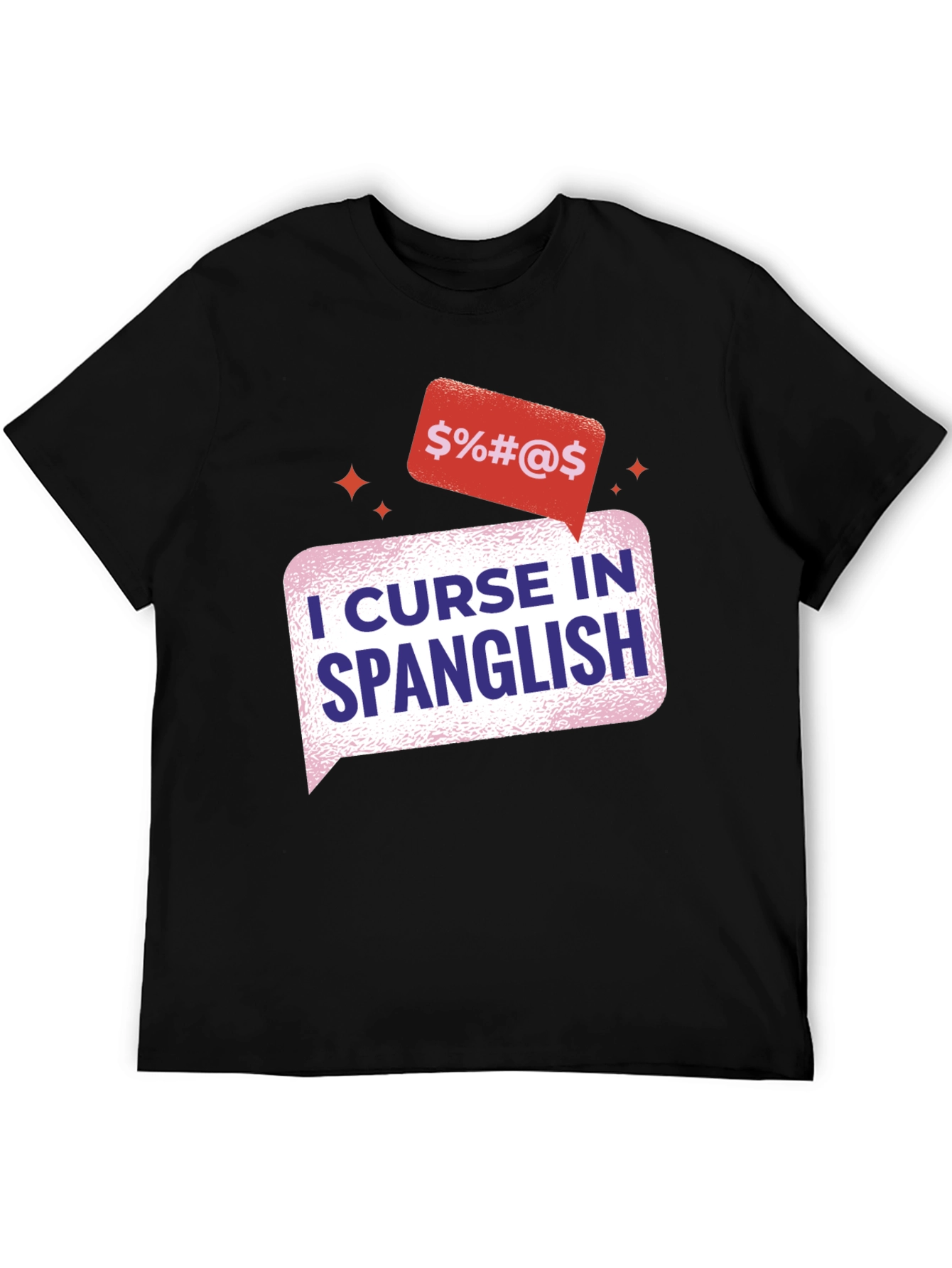 Spanglish Curse T-Shirt - Black Cotton Tee