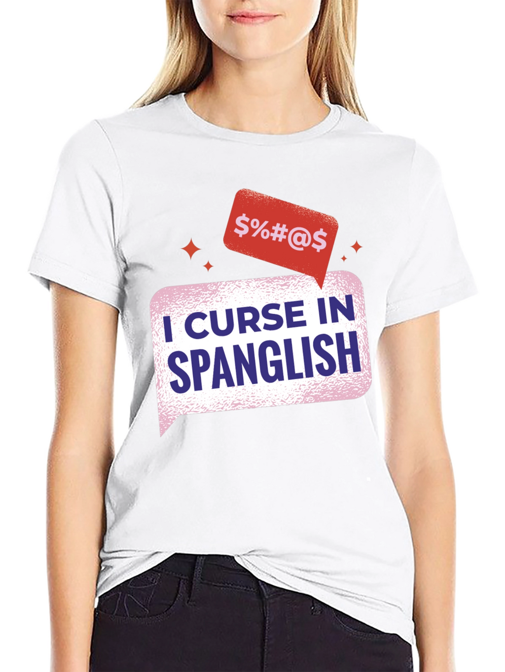 Spanglish Curse T-Shirt - Black Cotton Tee