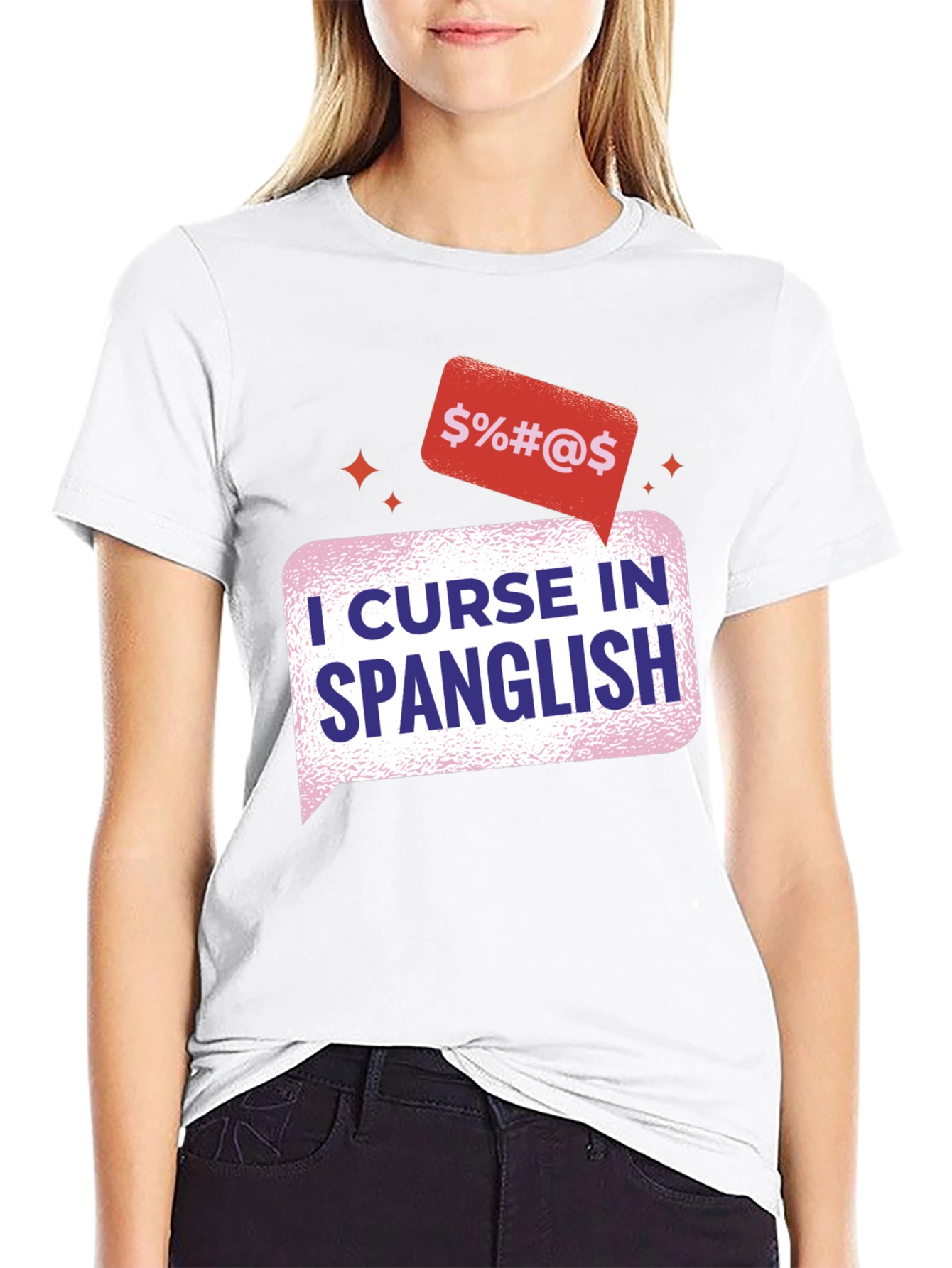 Spanglish Curse T-Shirt - Black Cotton Tee