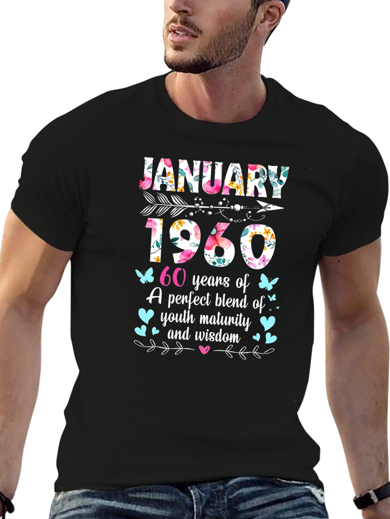 January 1960 60th Birthday T-Shirt