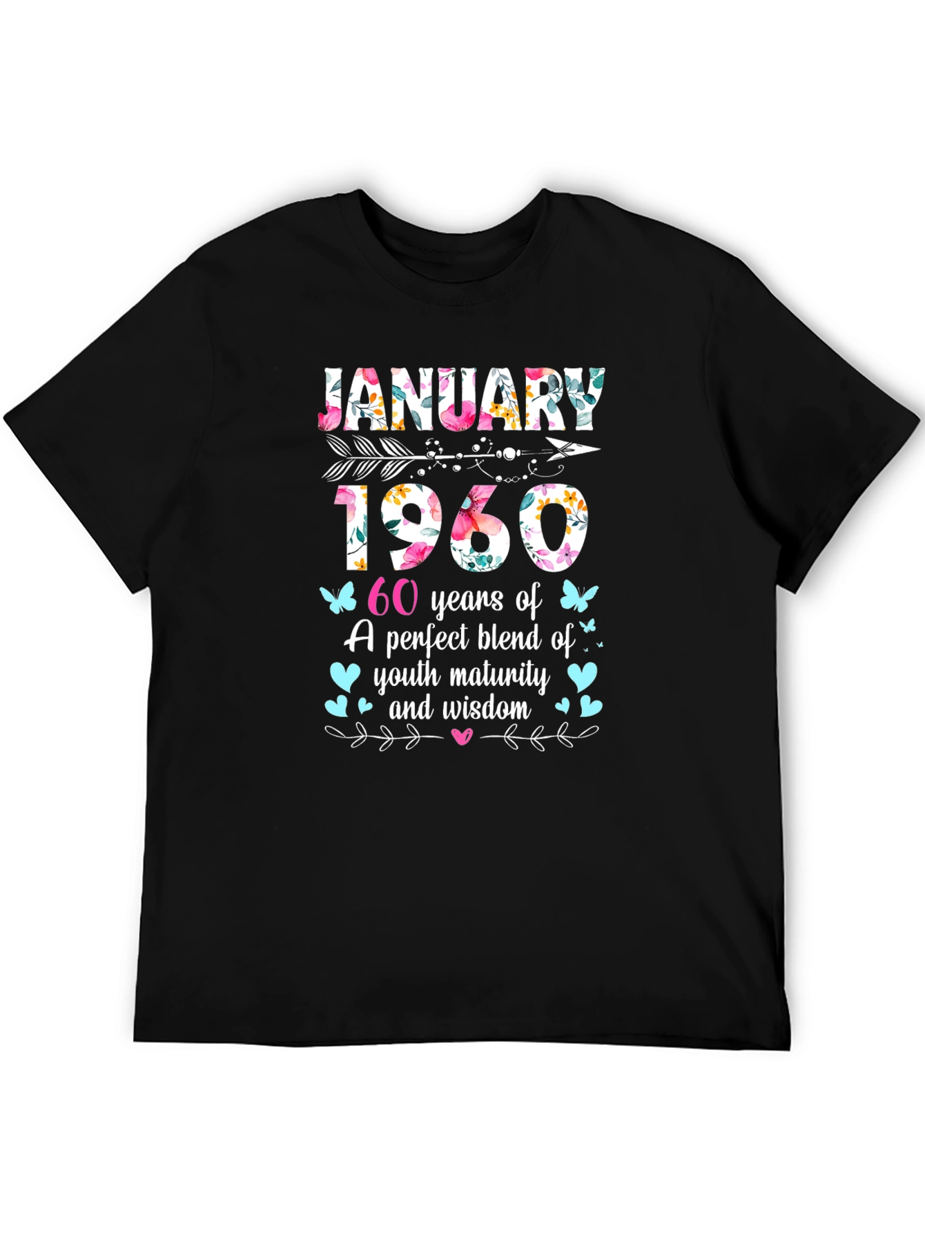 January 1960 60th Birthday T-Shirt