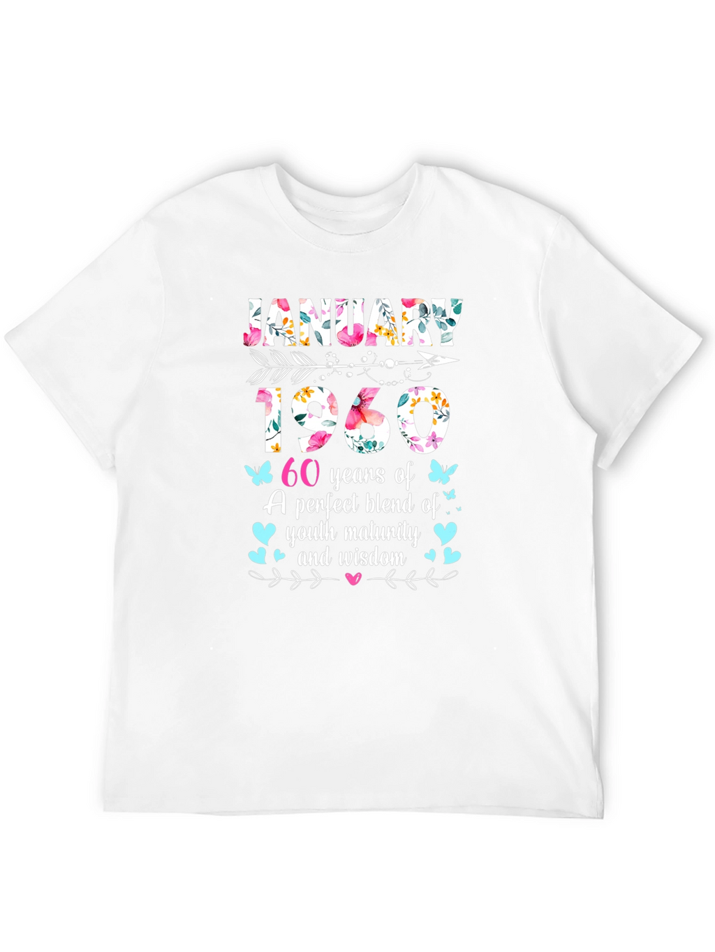 January 1960 60th Birthday T-Shirt