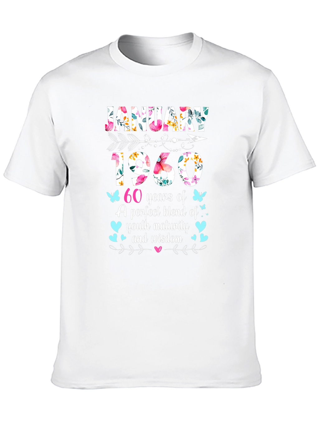January 1960 60th Birthday T-Shirt