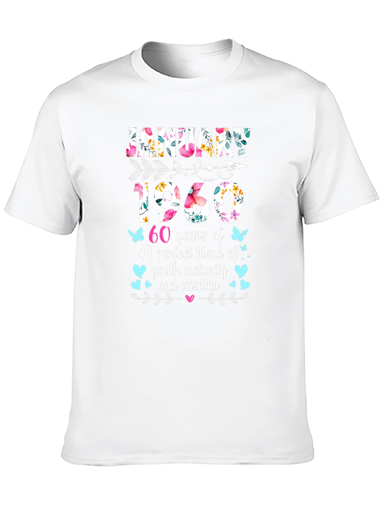 January 1960 60th Birthday T-Shirt