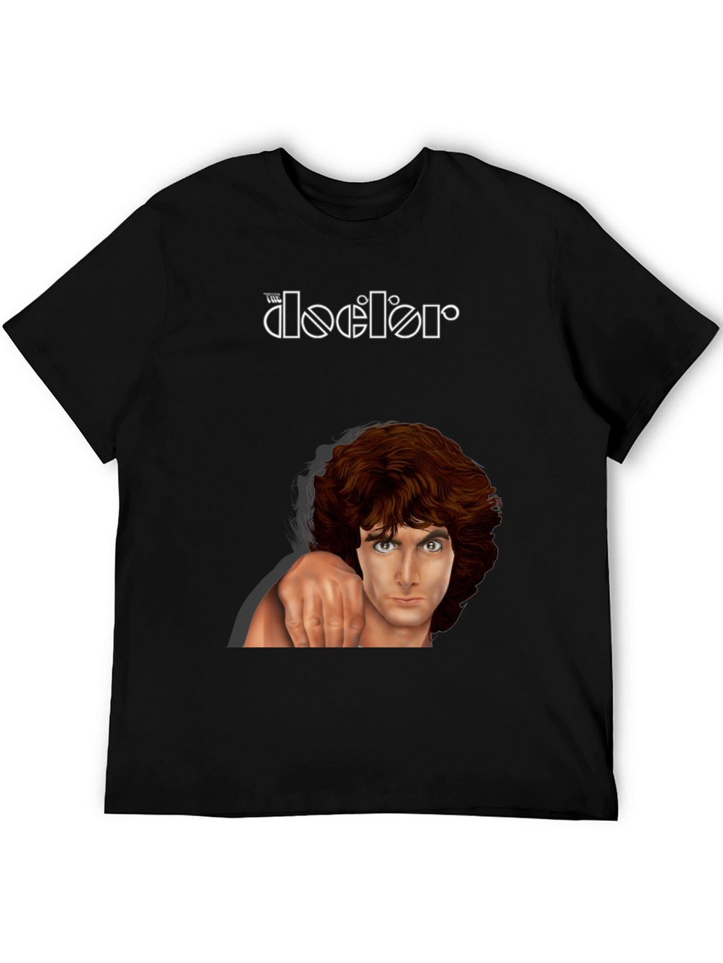The Doors Graphic Print Black T-Shirt