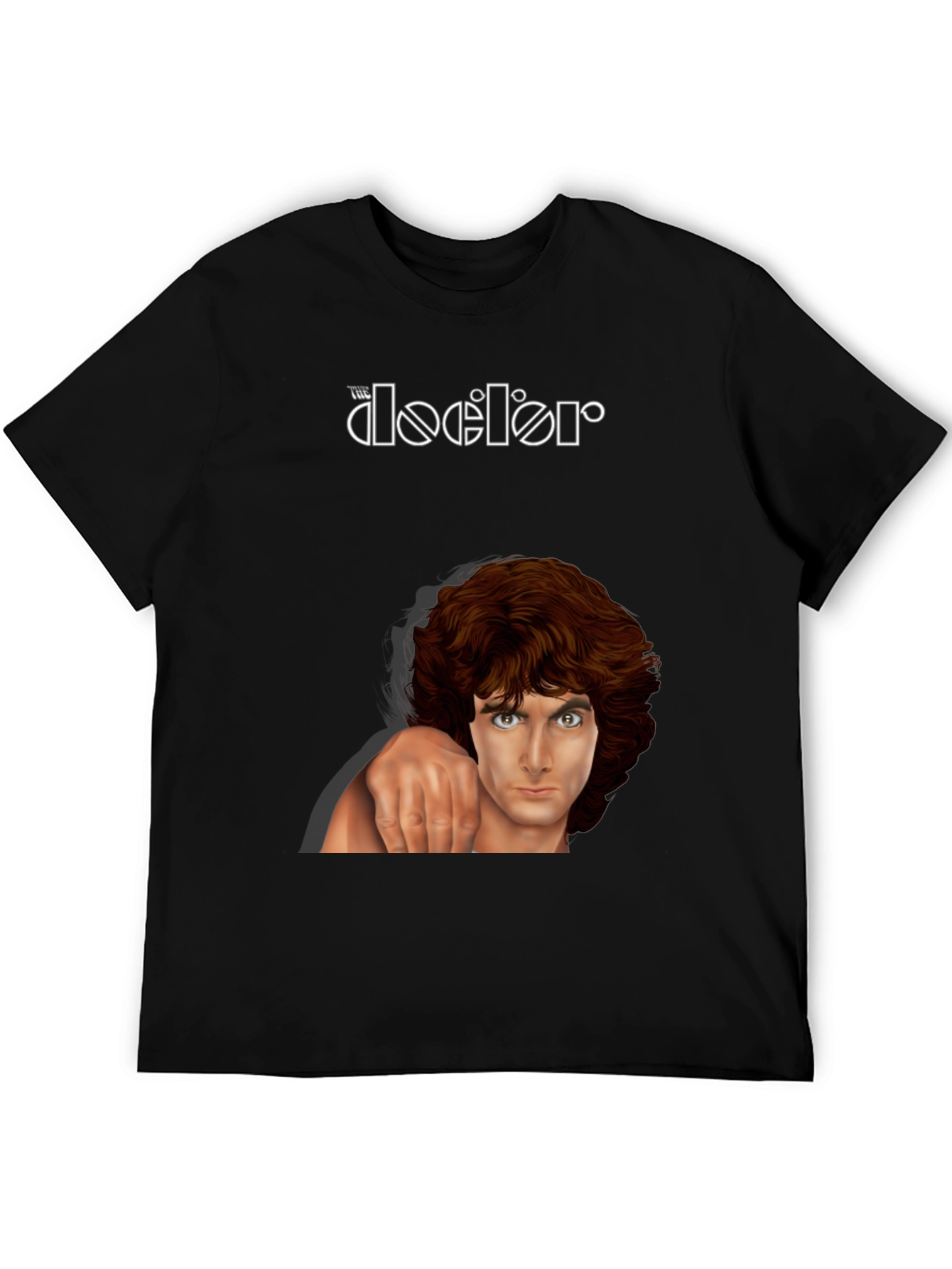 The Doors Graphic Print Black T-Shirt