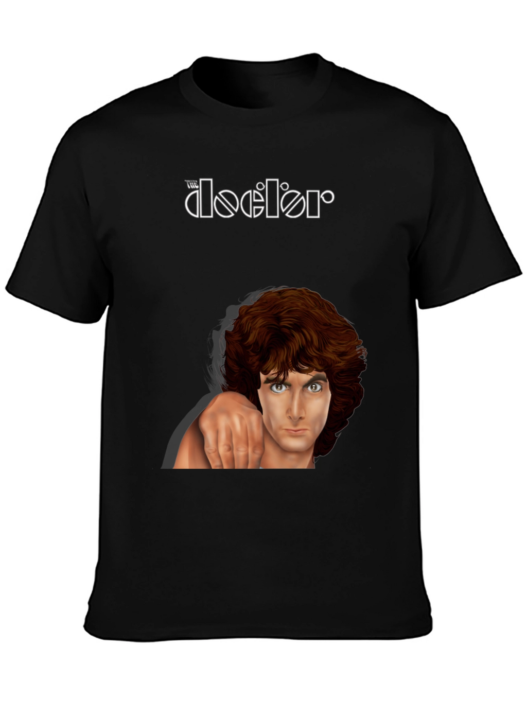 The Doors Graphic Print Black T-Shirt