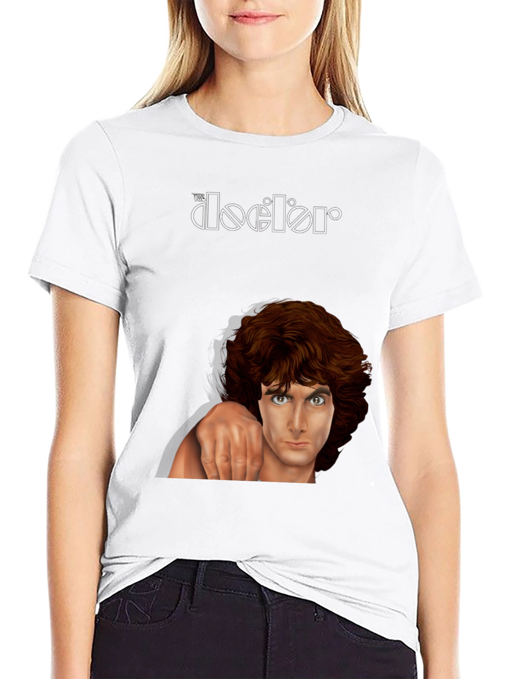 The Doors Graphic Print Black T-Shirt